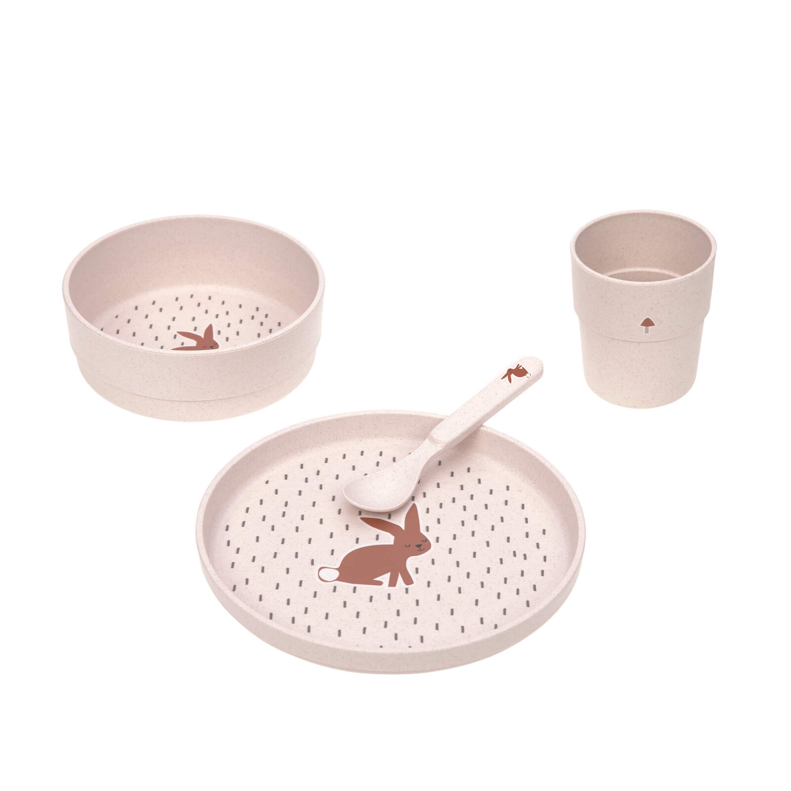 Lässig - Kindergeschirr Set (Teller - Schüssel - Becher - Löffel), Little Forest Hase (2)