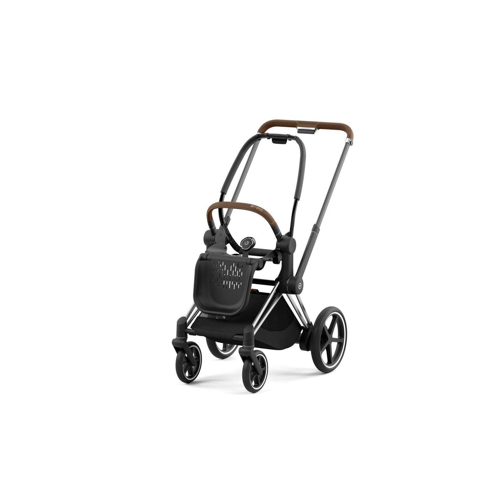 CYBEX - Platinum e-PRIAM 2.0 Rahmen inkl. Lux Sitz Aufsatz CHROME (BROWN)