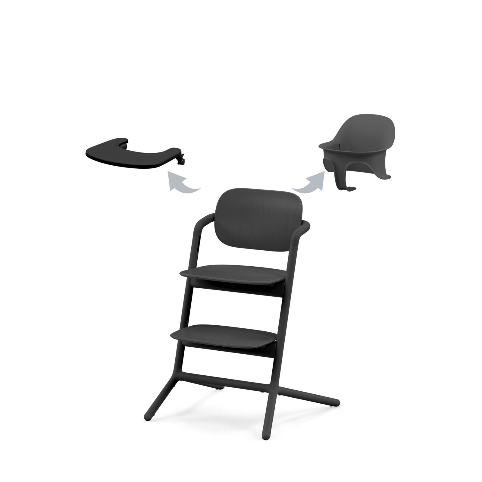 Cybex - Gold Lemo 2.0 Hochstuhl 3 in 1 Set Stunning black