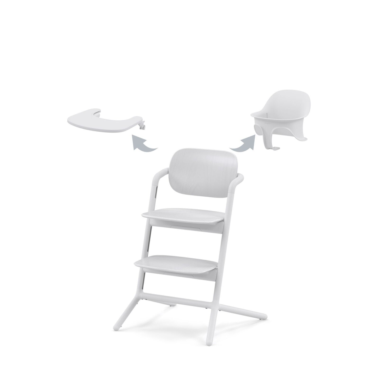 Cybex - Gold Lemo 2.0 Hochstuhl 3 in 1 Set All white