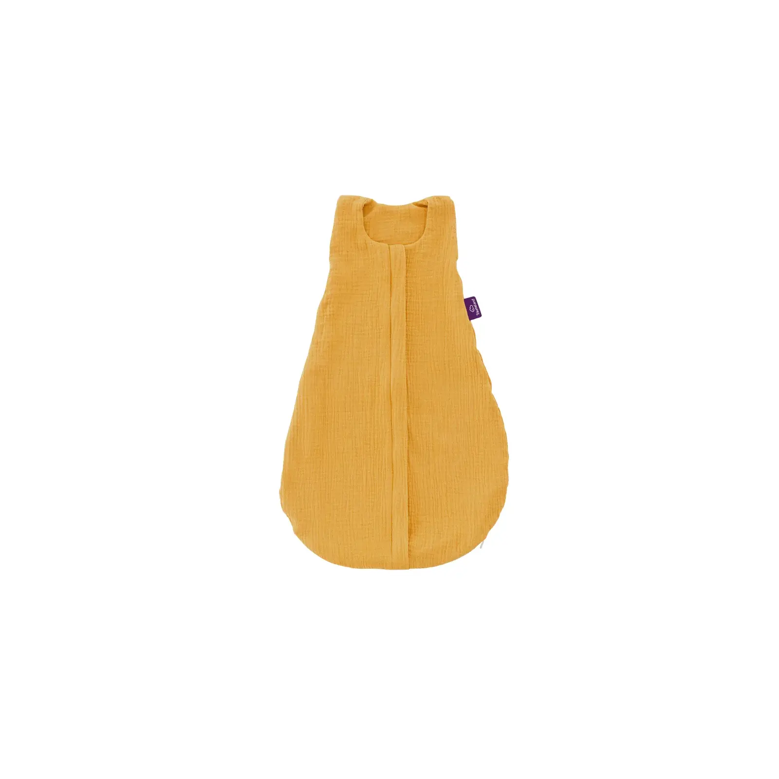 Träumeland - Sommer-Schlafsack Baumwoll-Musselin (0,5 TOG) senfgelb Gr. 90