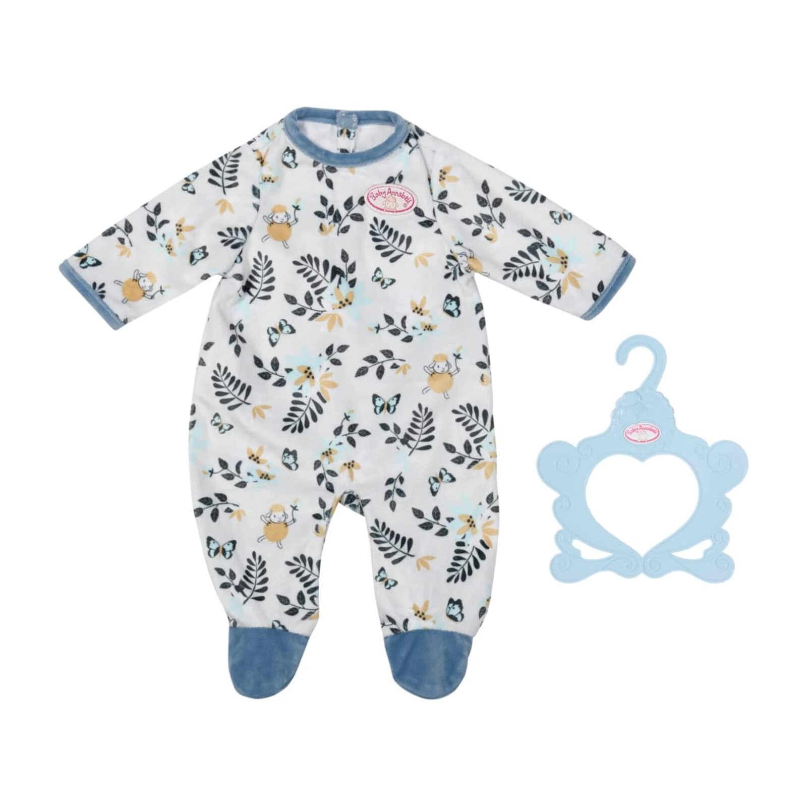 Zapf - Baby Annabell Strampler blau Blätter 43cm