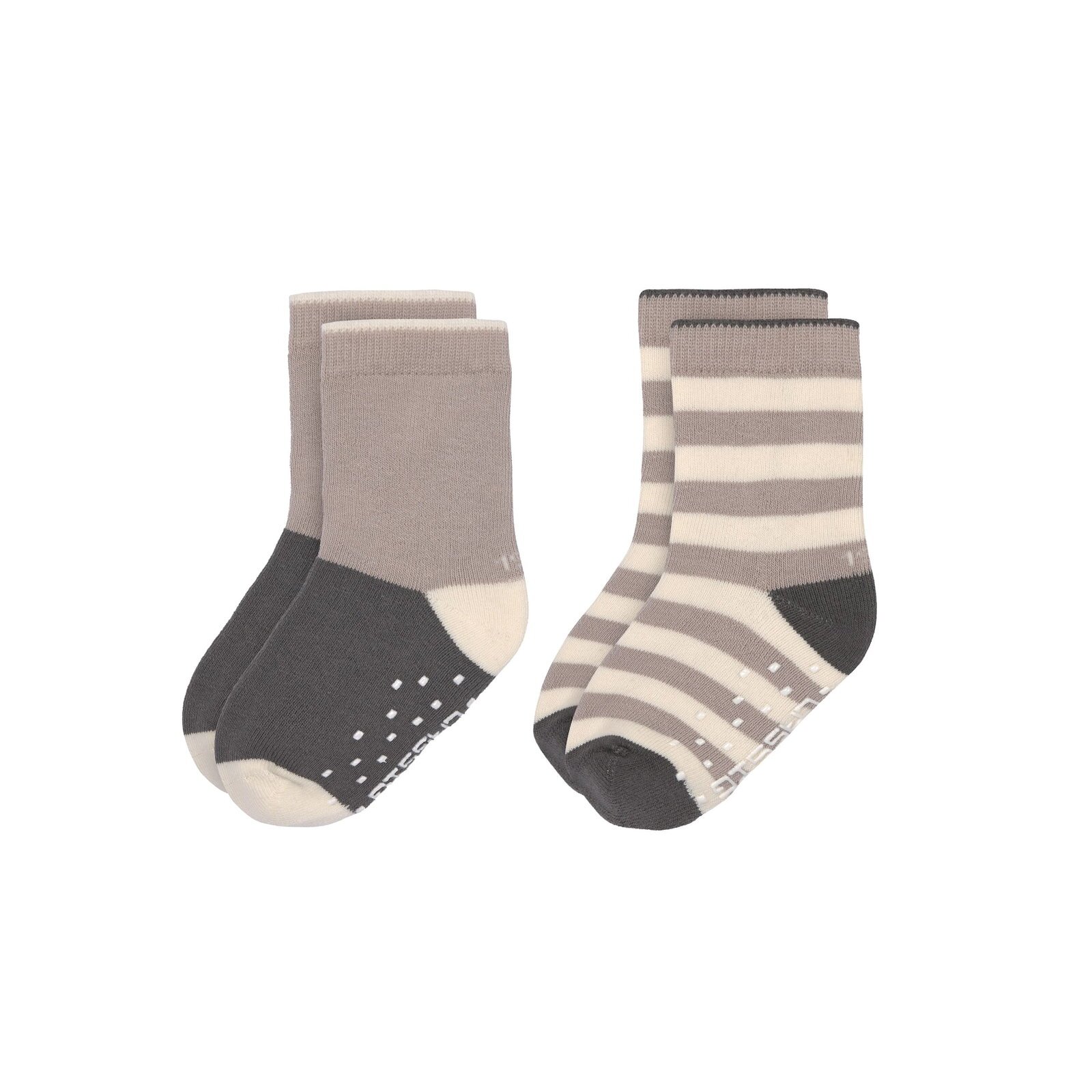Lässig - Kinder Antirutsch-Socken (2er-Pack) - Anti-Slip Socks, Anthrazit Taupe Gr.27-30 (2)