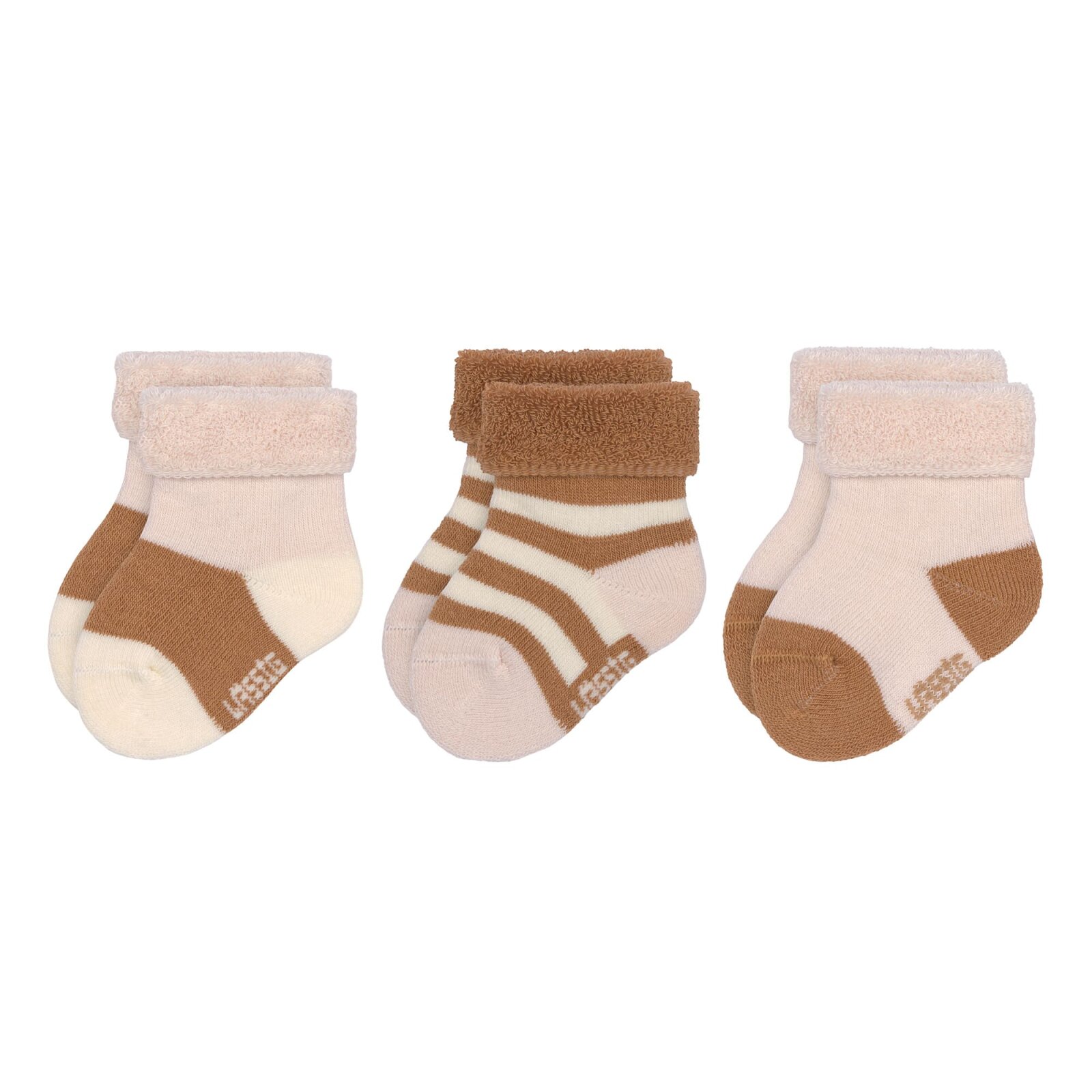 Lässig - Frottee Socken Gr. 15-18 powder pink/caramel (A)