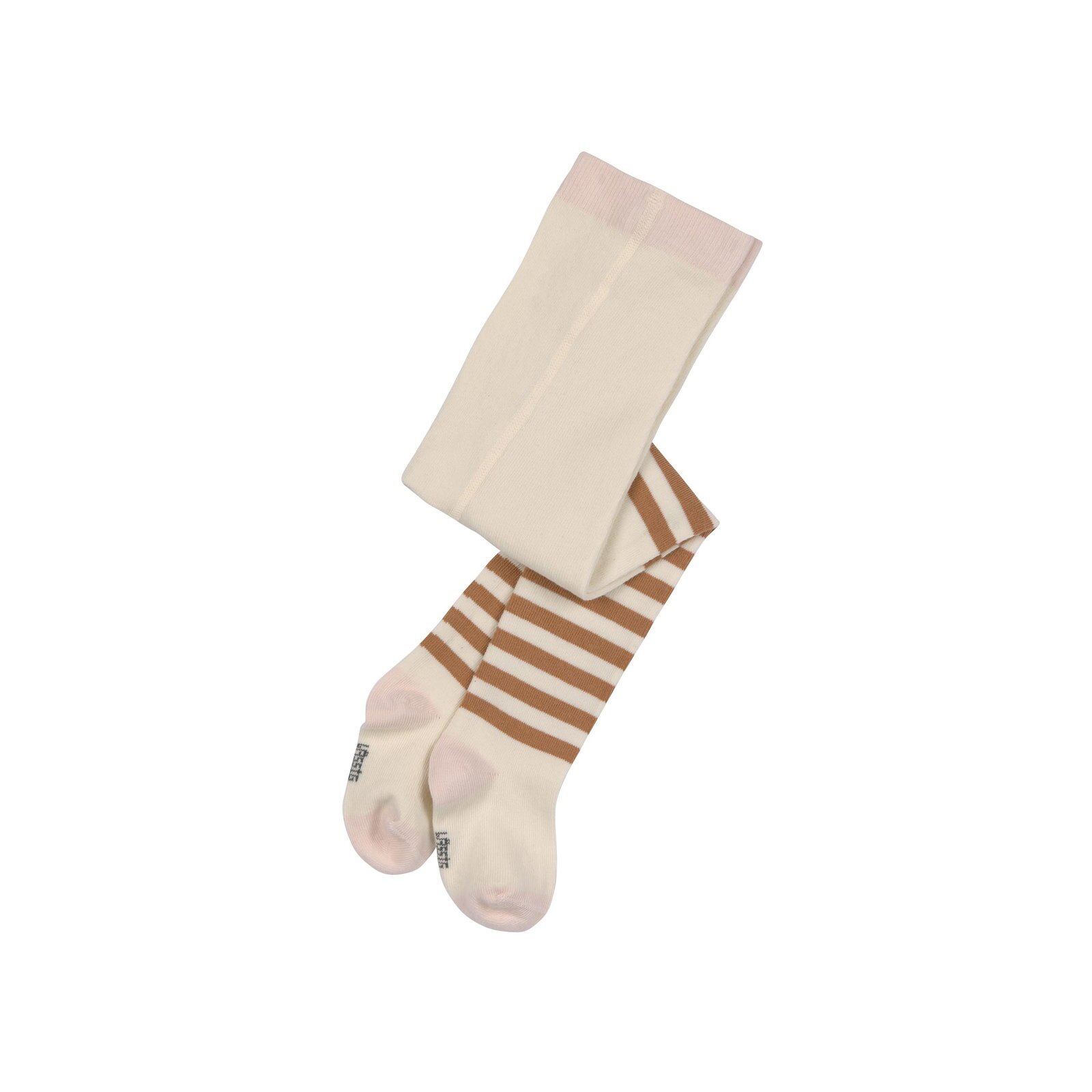Lässig - Baby-Strumpfhose Tights Half Striped - Milky, 12-24 Monate