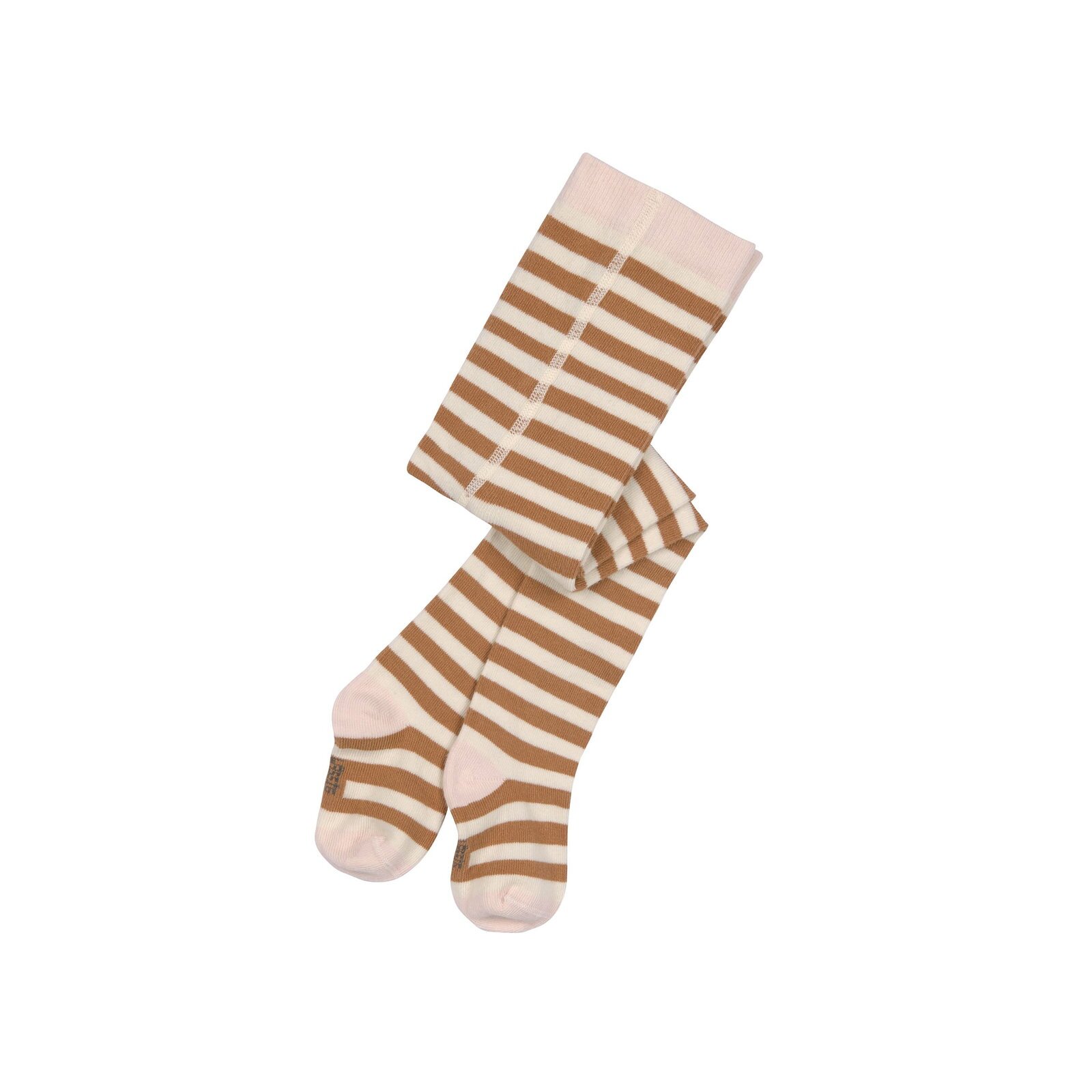 Lässig - Strumpfhose Bio-Baumwolle Stripes - Caramel, Milky, Gr. 50/56