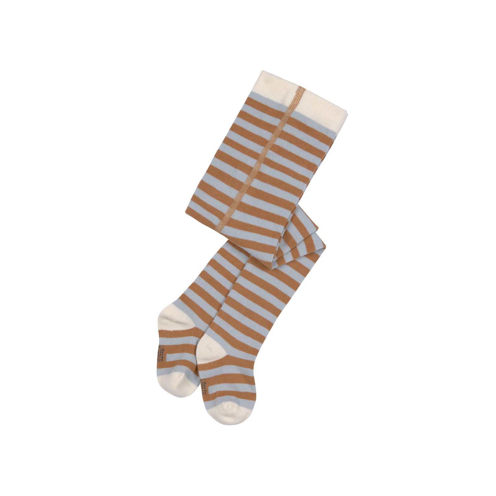 Lässig - Strumpfhose Tights - Stripes Light Blue/Caramel, Gr. 98/104