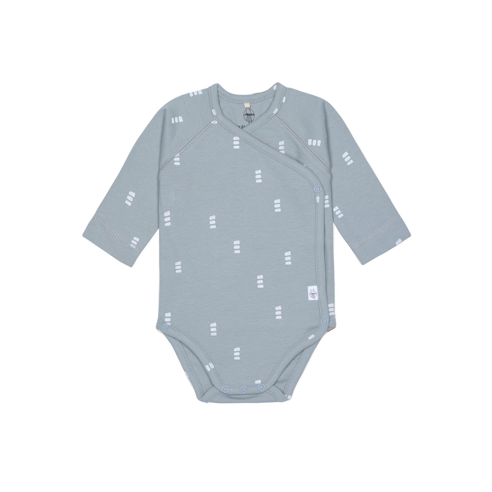 Lässig - Baby Langarmbody - Blocks Light Blue, 74/80, 7-12 Monate