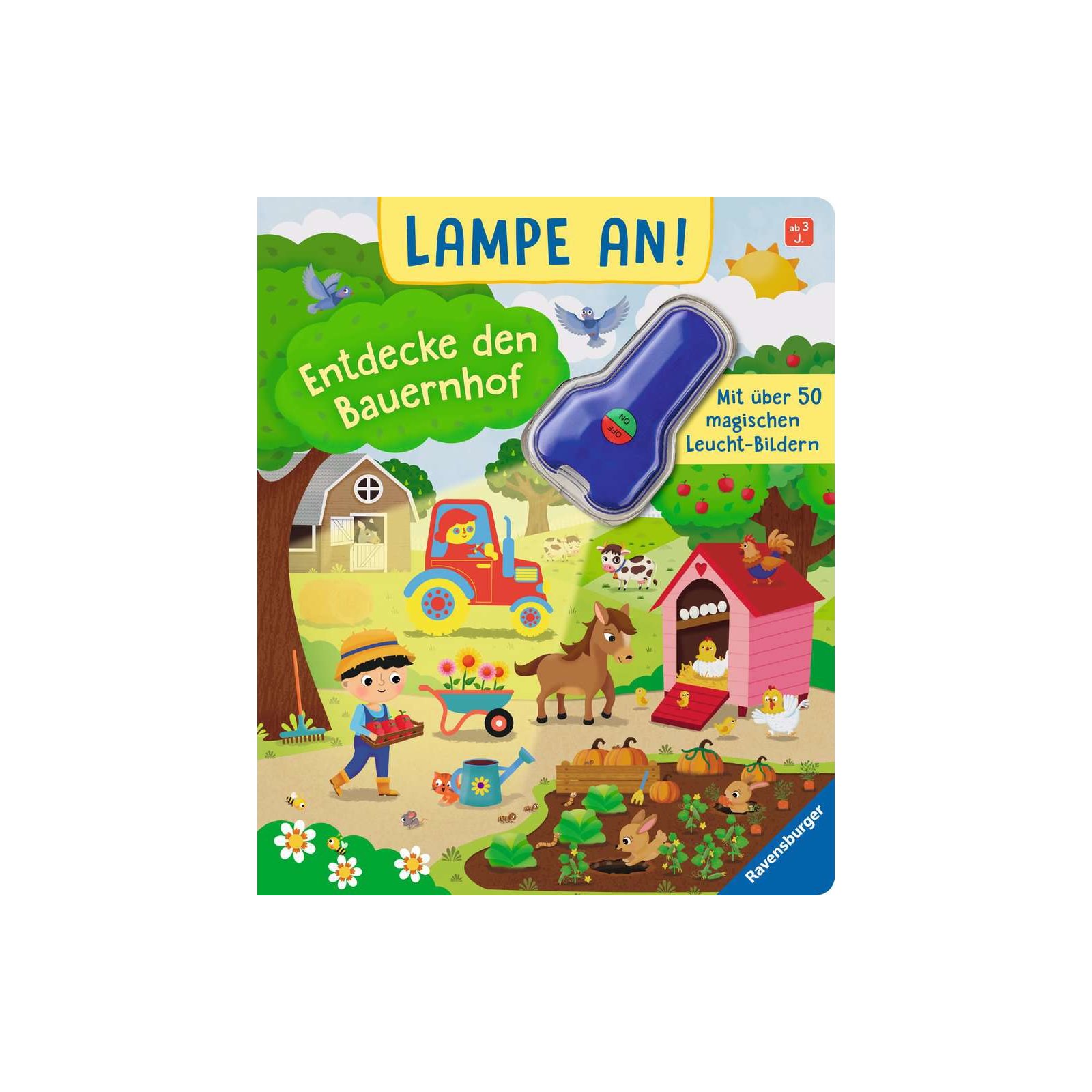 Ravensburger - Lampe an! Entdecke den Bauernhof