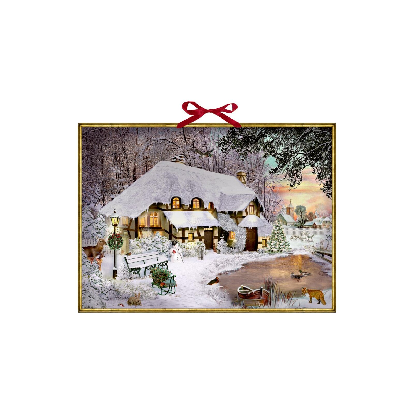 Coppenrath - Wand-Adventskalender - Winterliches Cottage (S)