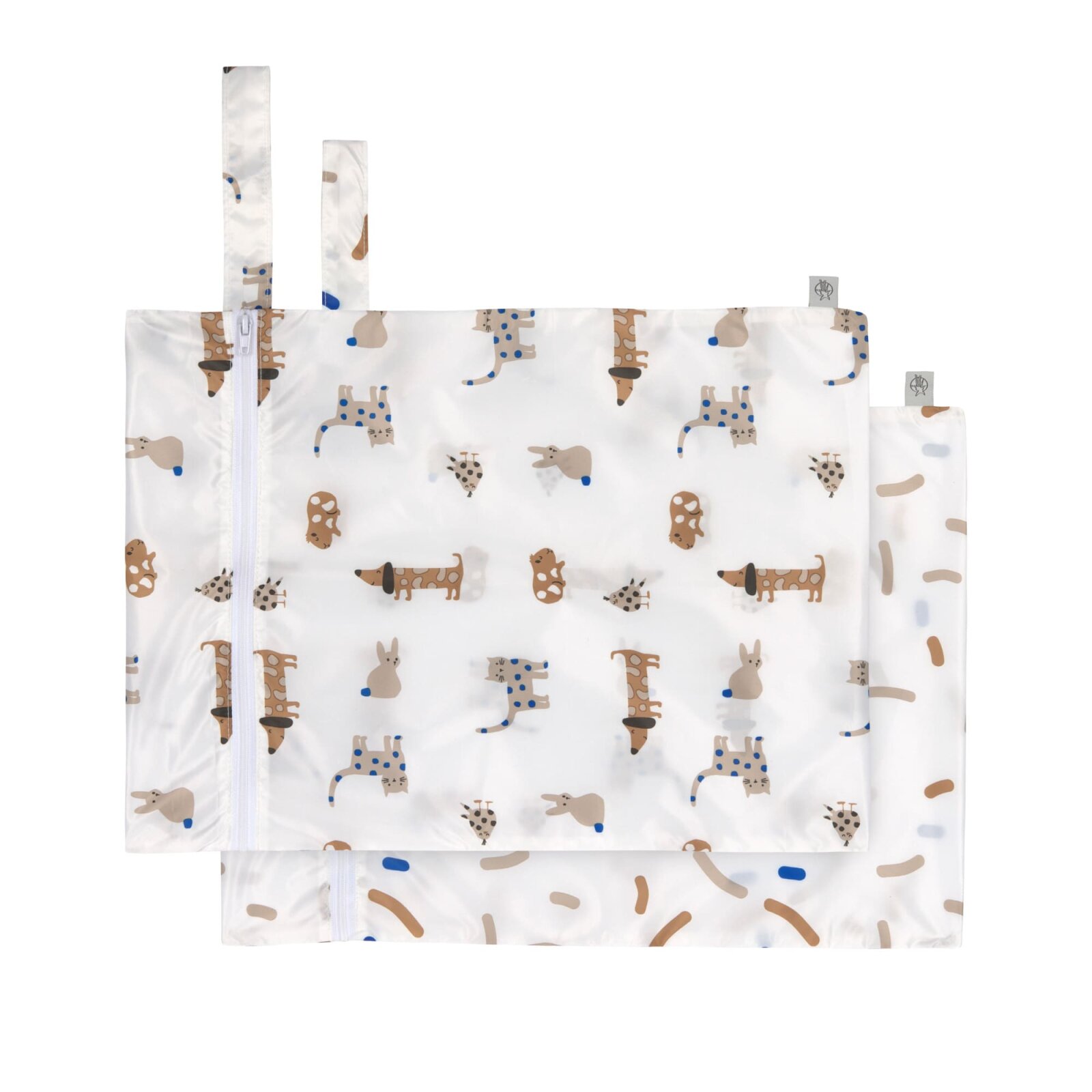 Lässig - Nasstasche (2 Stk) - Wet Bag, Little Mateys Royal Blau (2)