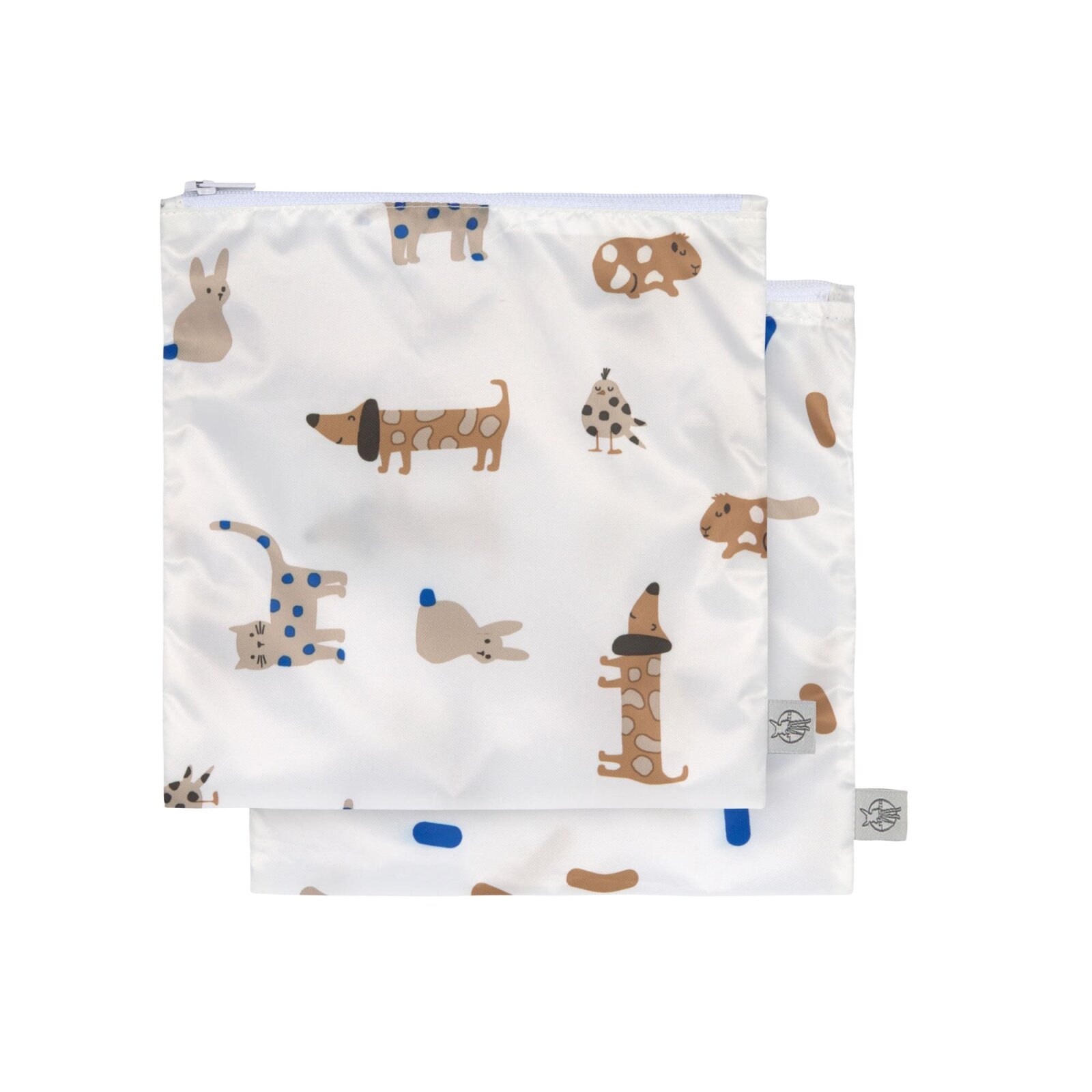 Lässig - Frühstücksbeutel (2 Stk) - Snack Bag, Little Mateys Royal Blau (2)