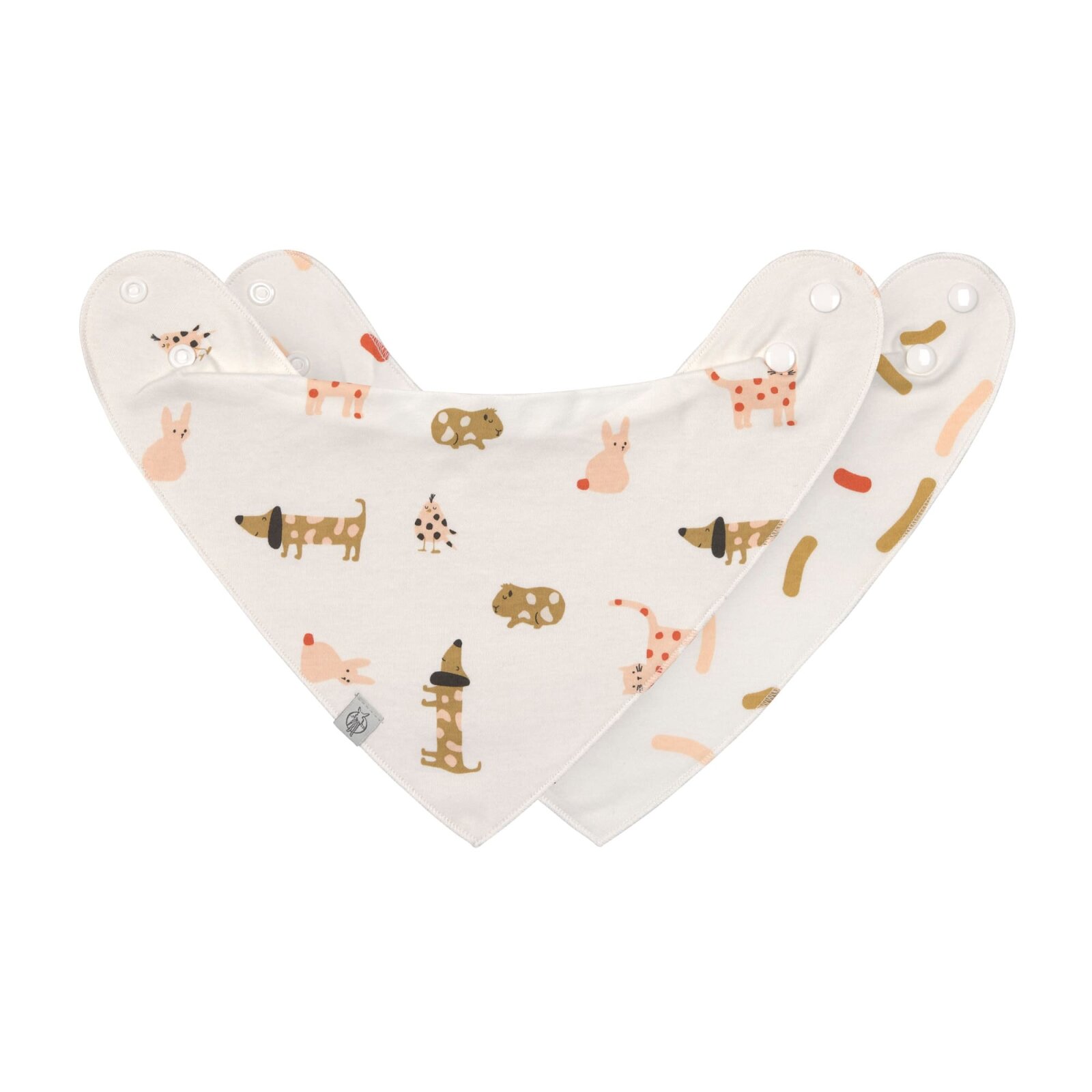 Lässig - Dreieckstuch Baby (2 Stk) - Bandana, Little Mateys Spicy Orange (2)