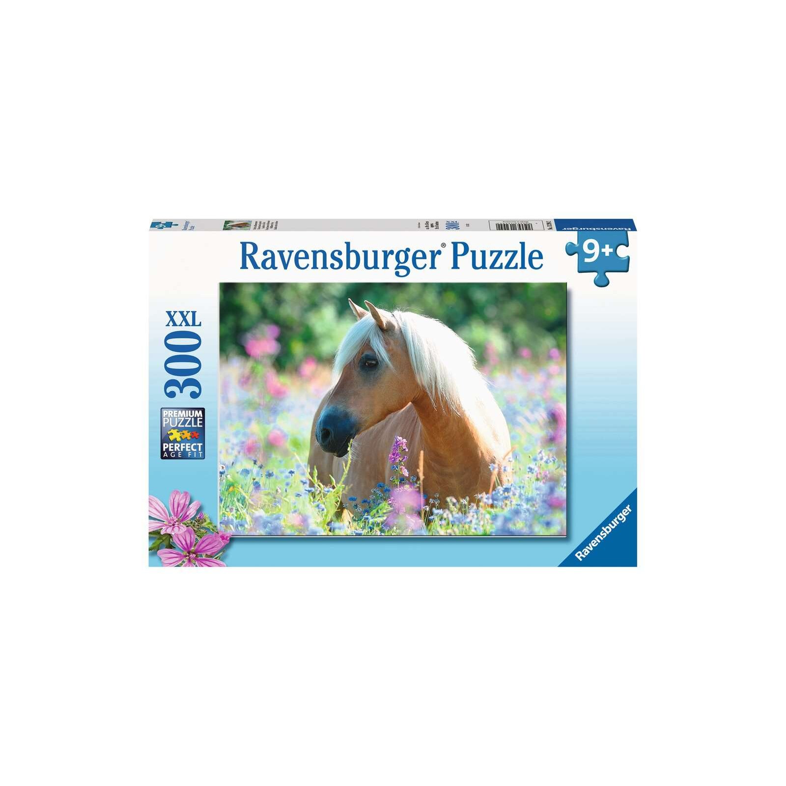 Ravensburger - Puzzle - 300 Teile - ab 9 Jahre - Pferd im Blumenmeer (A)