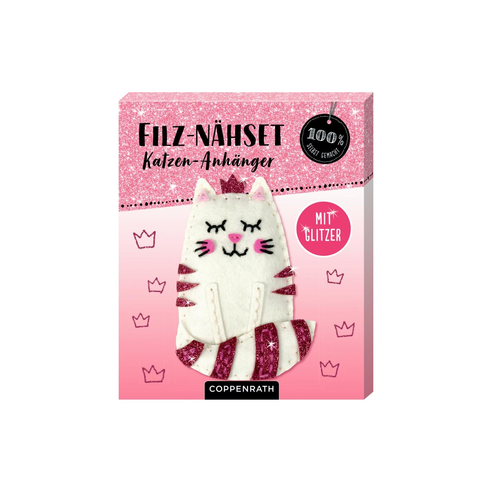 Coppenrath - Ruck, zuck kreativ! Filz-Nähset Katzen-Anhänger (100% selbst gemacht) (5)