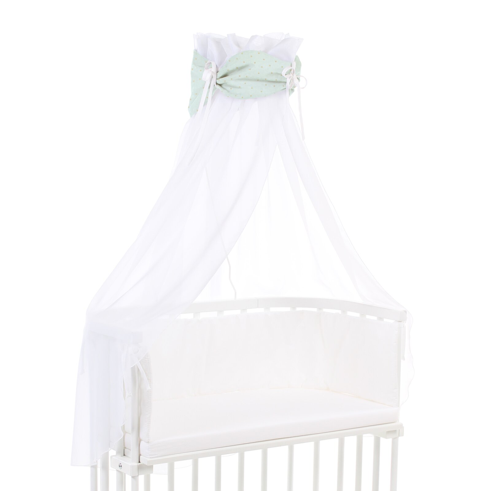 babybay - Himmel mint Glitzerpunkte gold