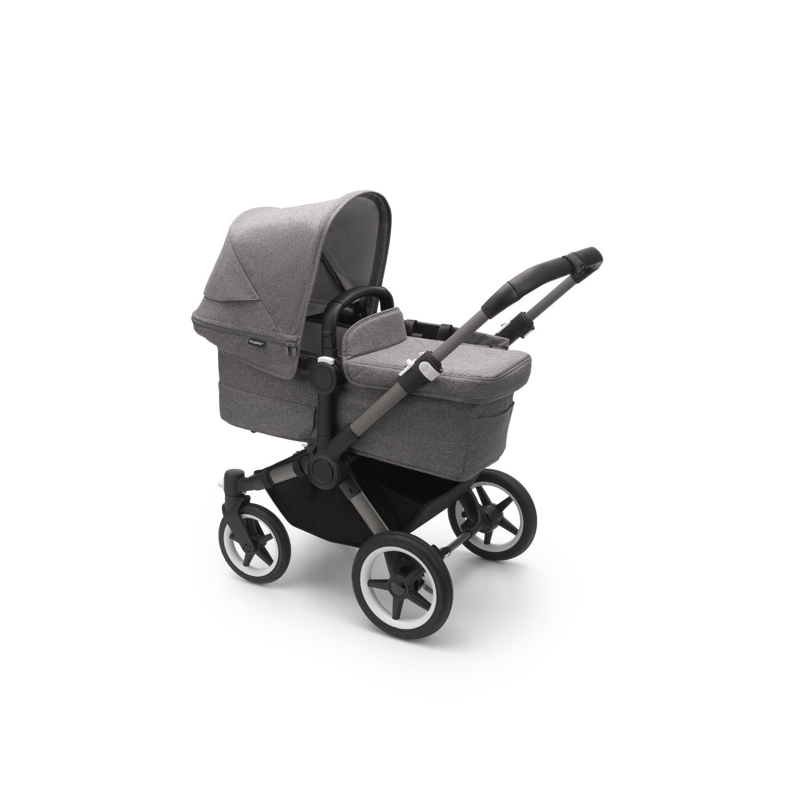 BUGABOO - Donkey 5 Mono Kinderwagen mit Liegewanne und Sitz CORE (GRAPHIT / GRAU-MELIERT)