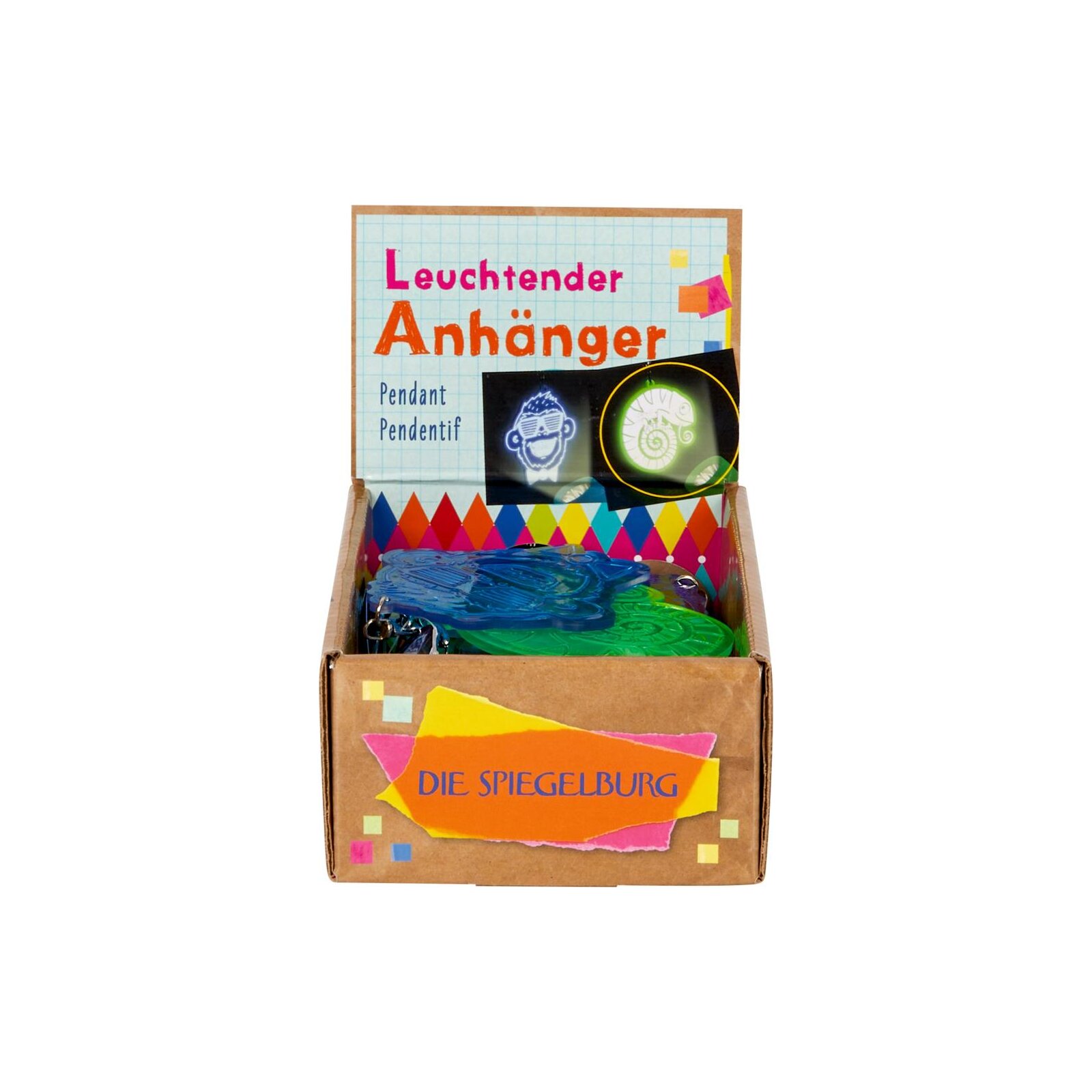 Die Spiegelburg - Bunte Geschenke - Leuchtender Anhänger, sort. (10)