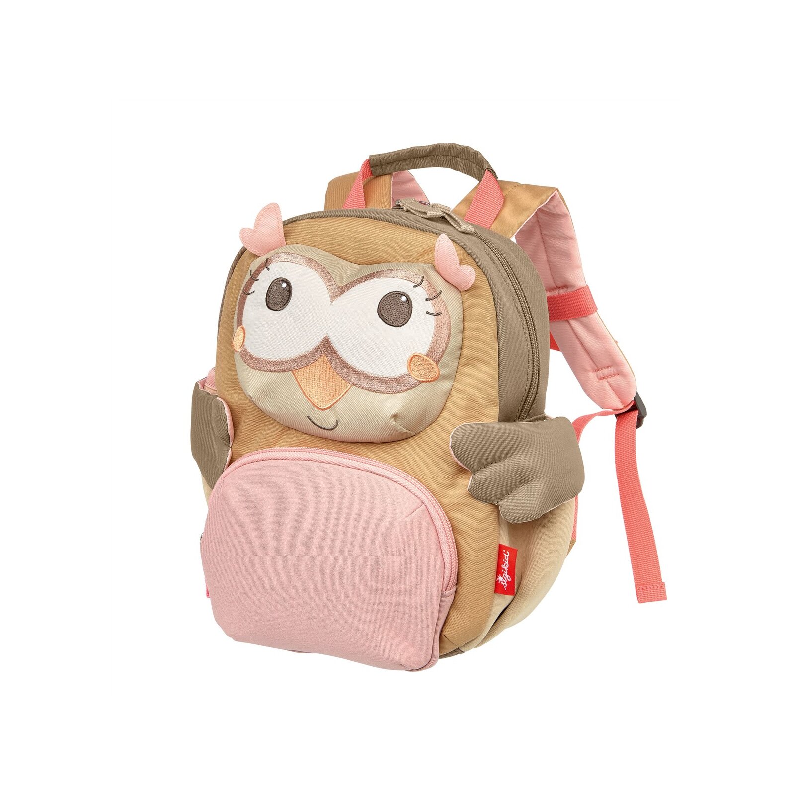 sigikid - Kinderrucksack Eule - Rosa Beige