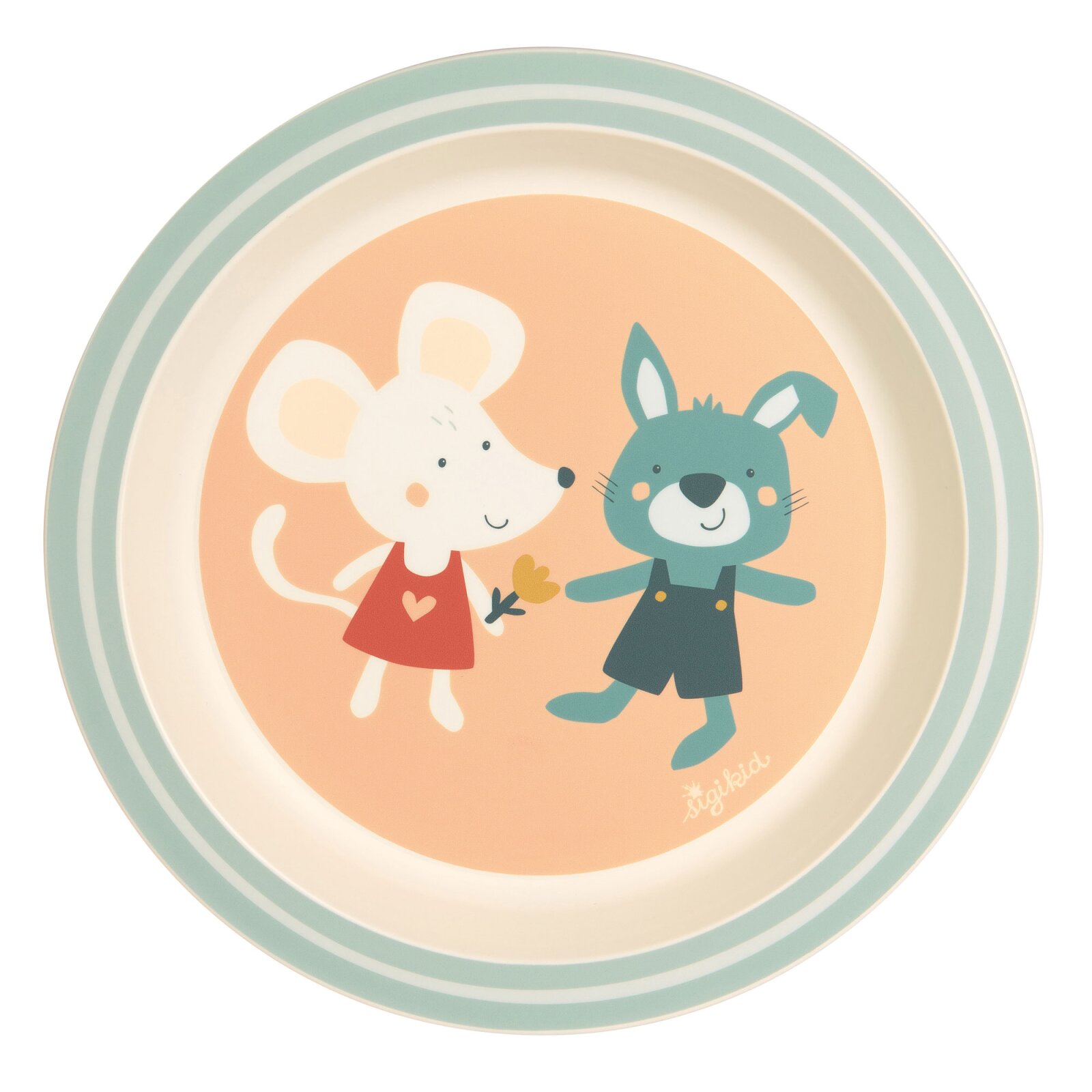 sigikid - Kinderteller Maus & Hase Gelb