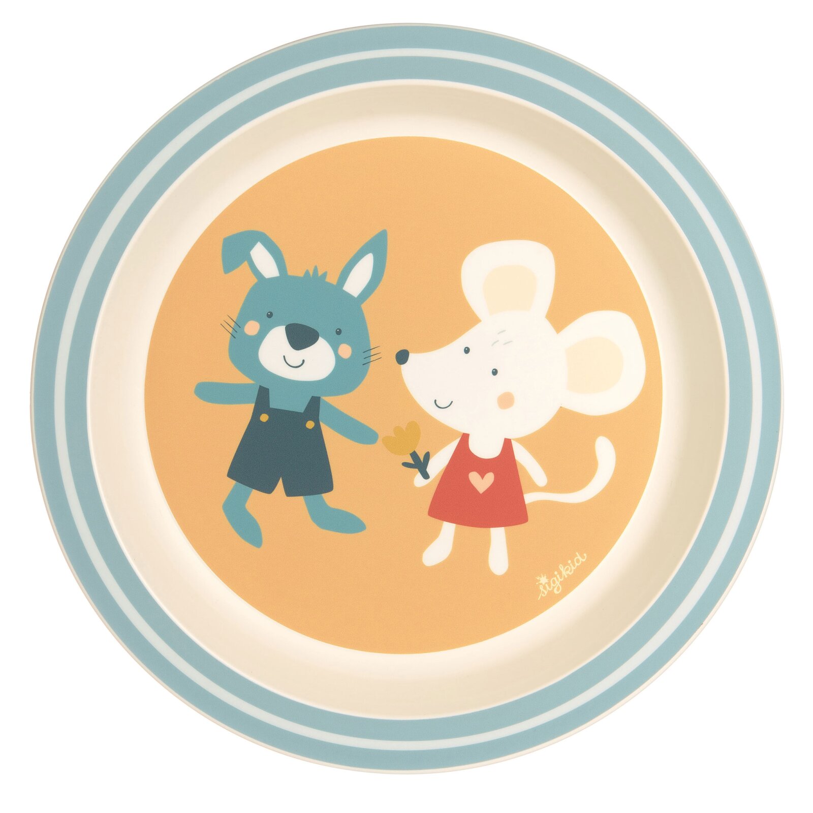 sigikid - Kinderteller Hase & Maus - Gelb