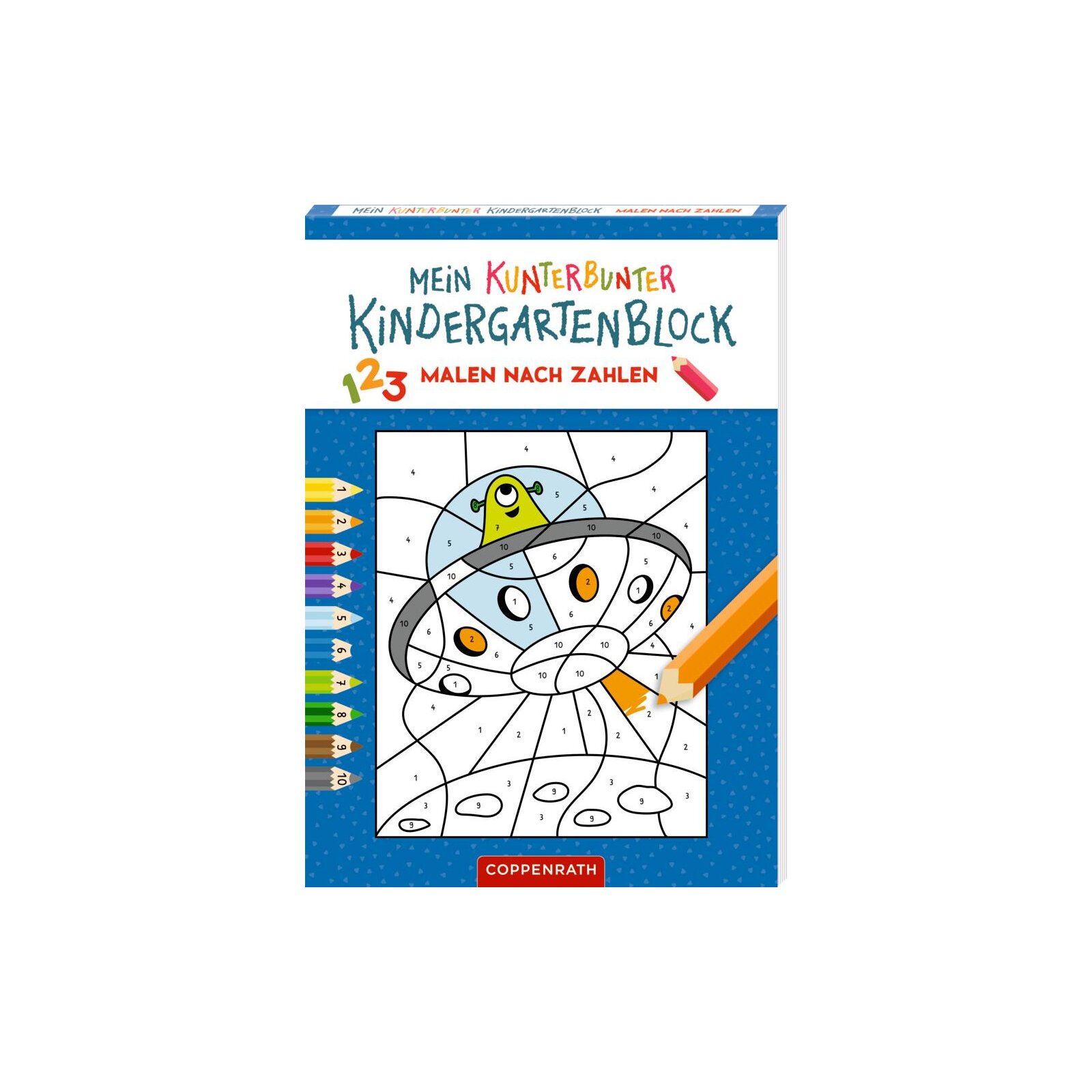 Coppenrath - Mein kleiner Kindergartenblock - Malen nach Zahlen (Weltall) (5)