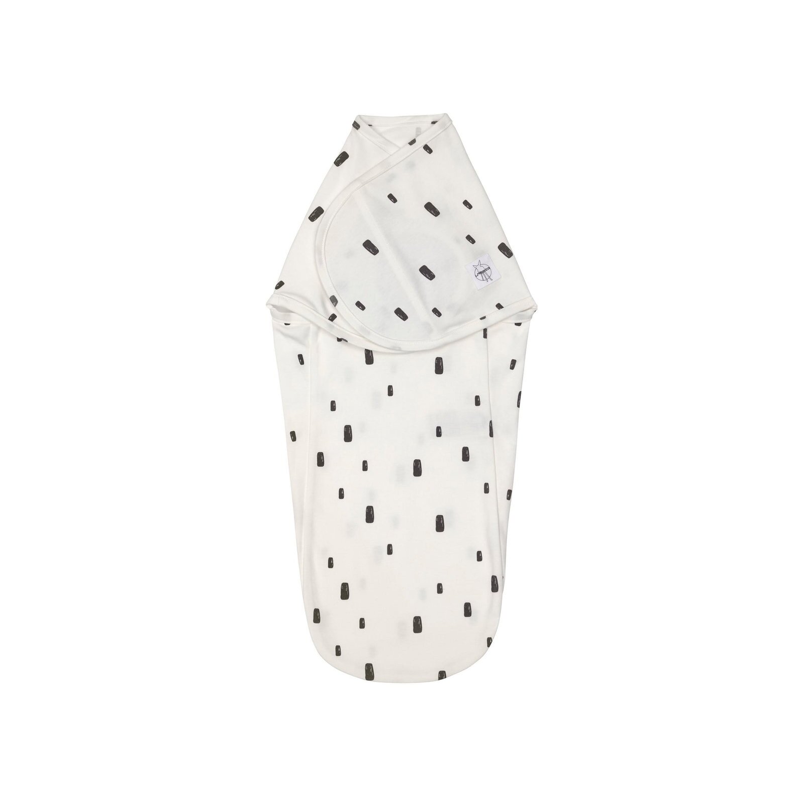 Lässig - Cozy Swaddle Bag Bio-Baumwolle - Bricks Milky, 0-3 Monate