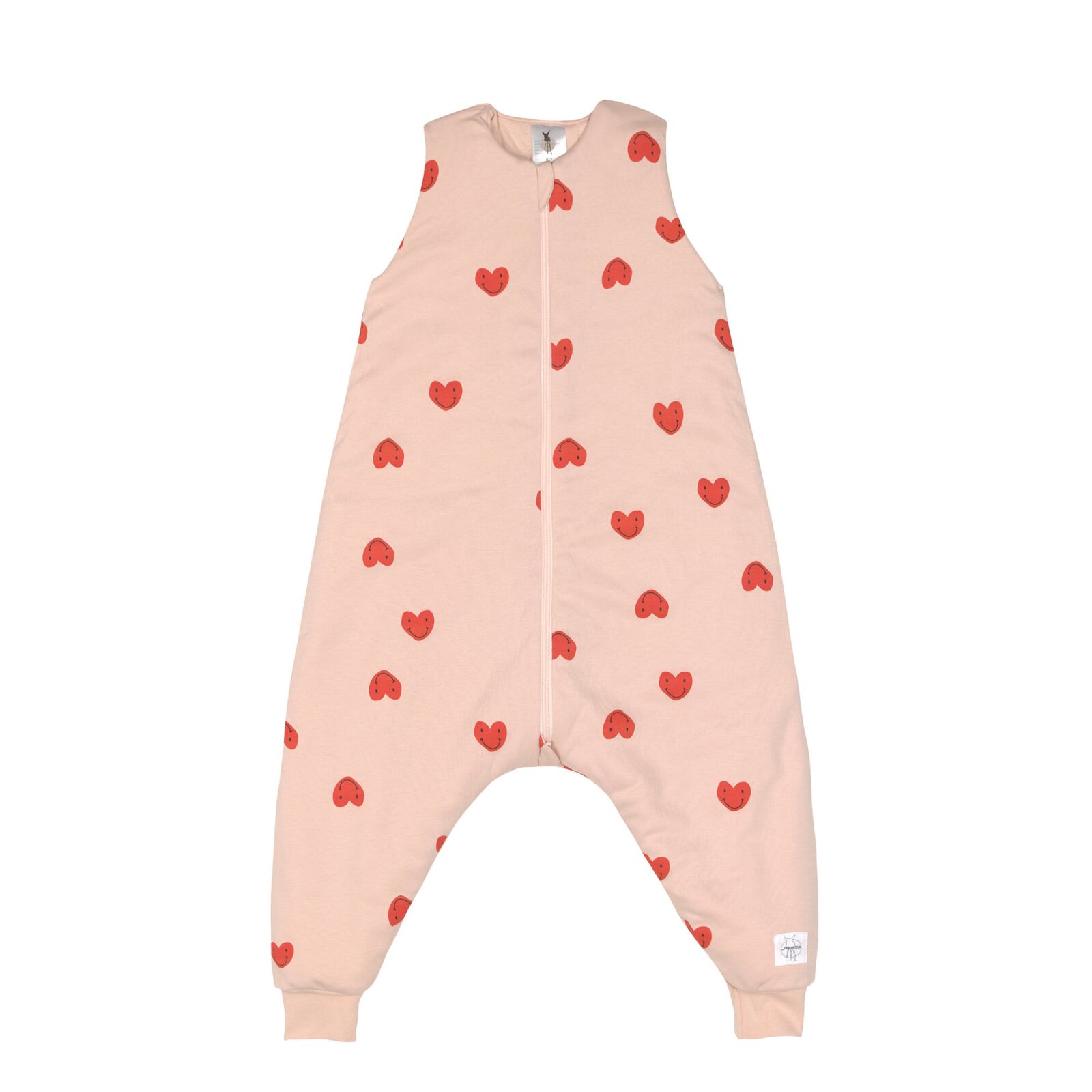 Lässig - Kinder Schlafoverall 2,5 TOG - Herz, Rosa, Gr. 86-92