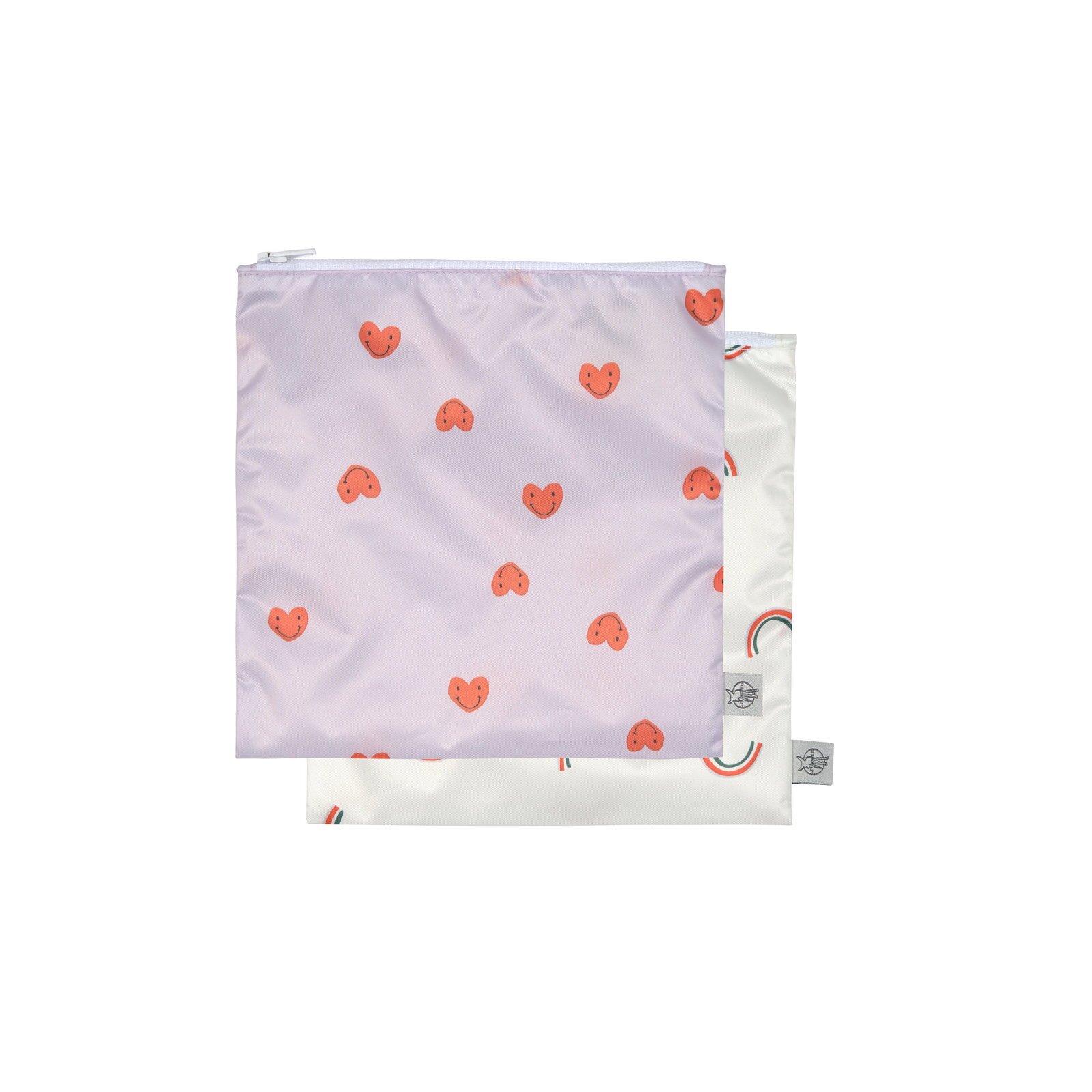 Lässig - Frühstücksbeutel (2 Stk) - Snack Bag, Happy Rascals Herz (2)
