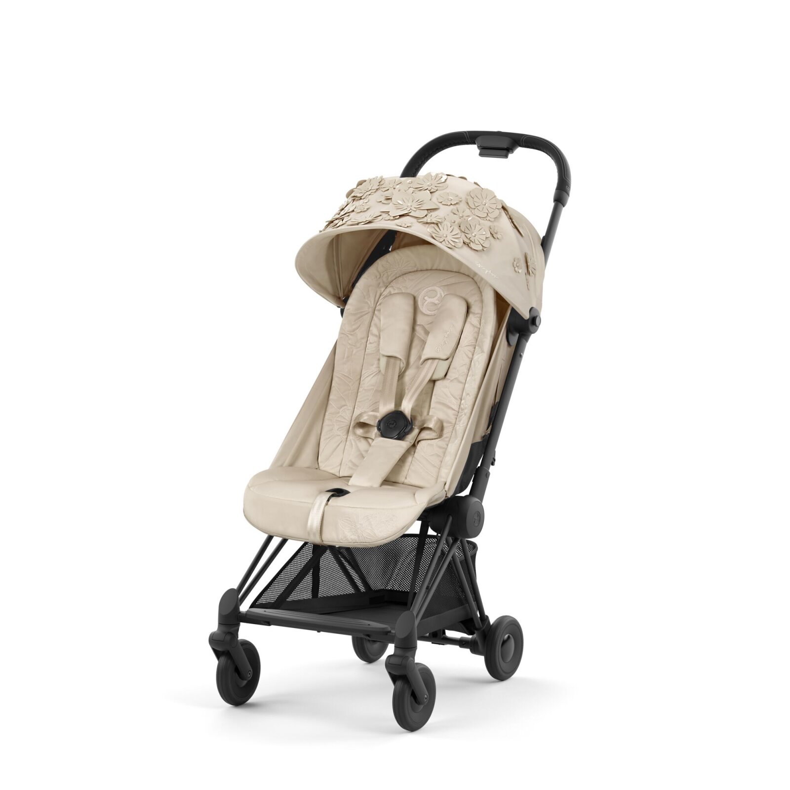 Cybex - Platinum Reisebuggy COYA Simply Flowers beige (Mattblack)