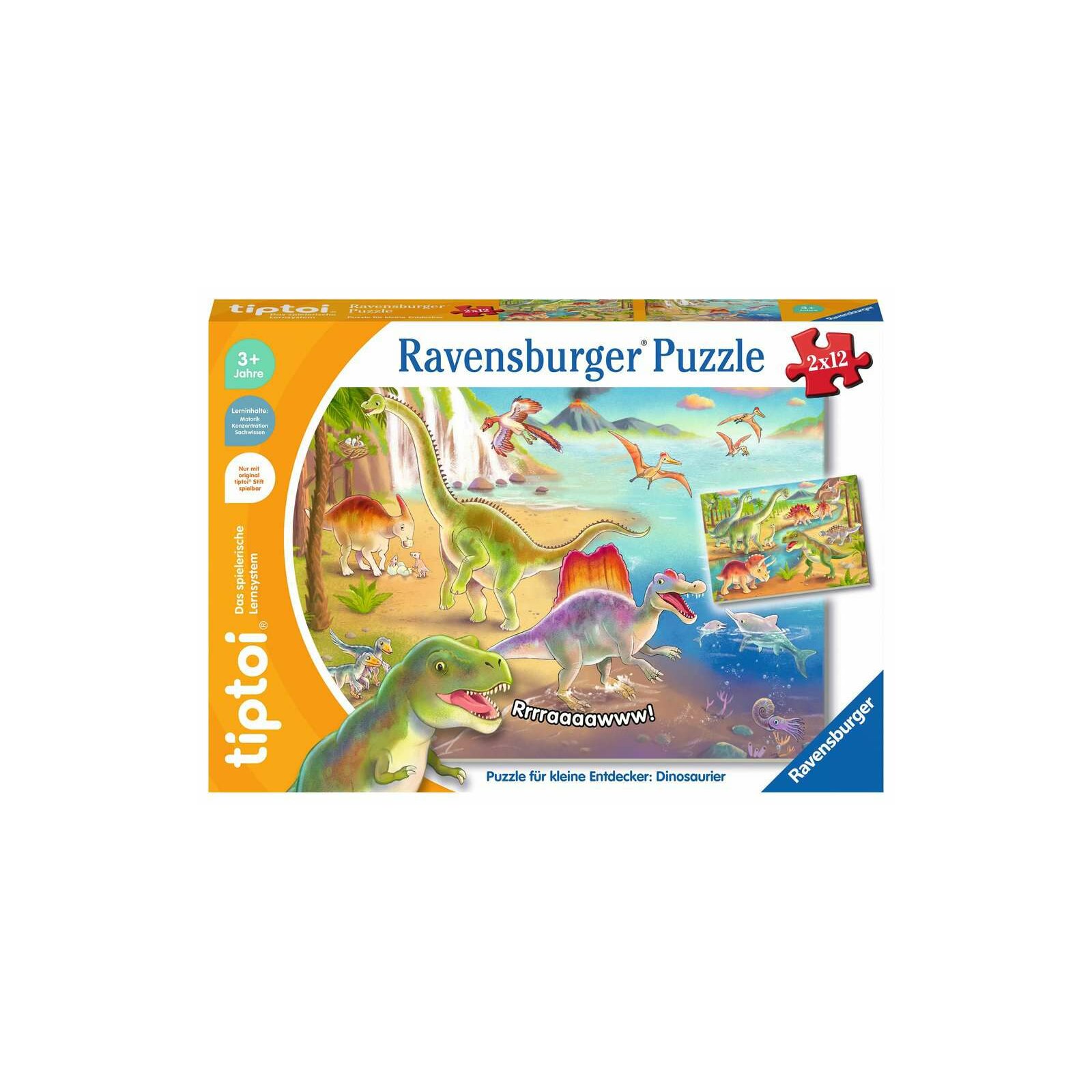 Ravensburger - tiptoi - Puzzle für kleine Entdecker: Dinosaurier