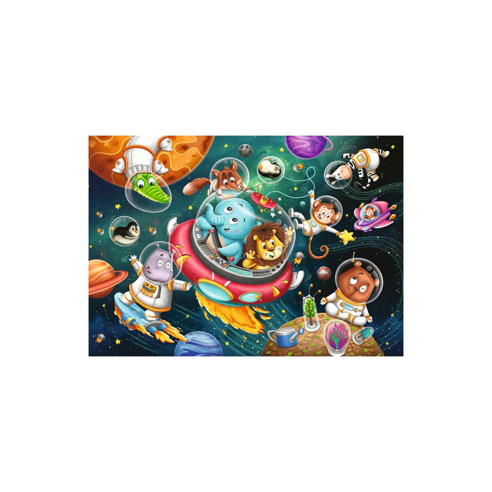 Ravensburger - Tiere im Weltall PUZZLE (2 x 12 TEILE)