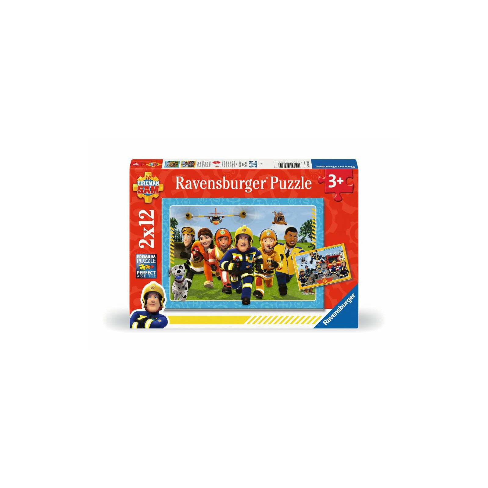 Ravensburger - Die Rettung naht (Feuerwehrmann Sam) PUZZLE (2 x 12 TEILE)