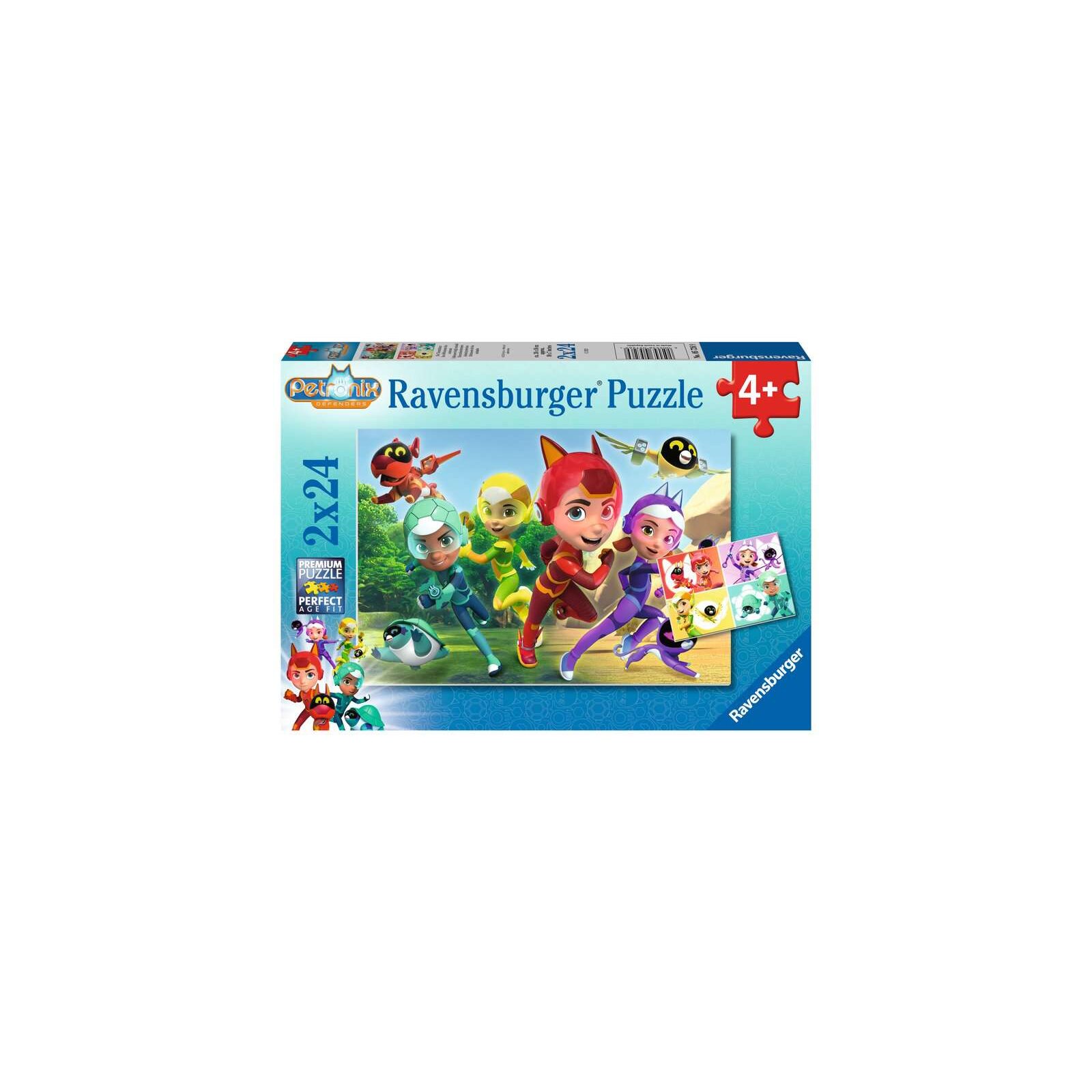 Ravensburger - Puzzle - 2 x 24 Teile - ab 4 Jahre - Die Tierschützer (A)