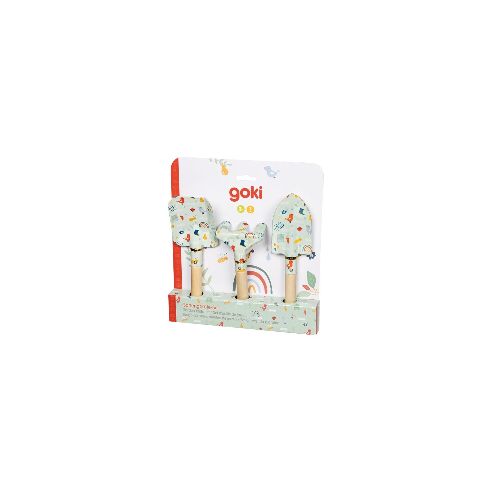 Goki - Gartengeräte-Set, Frühling