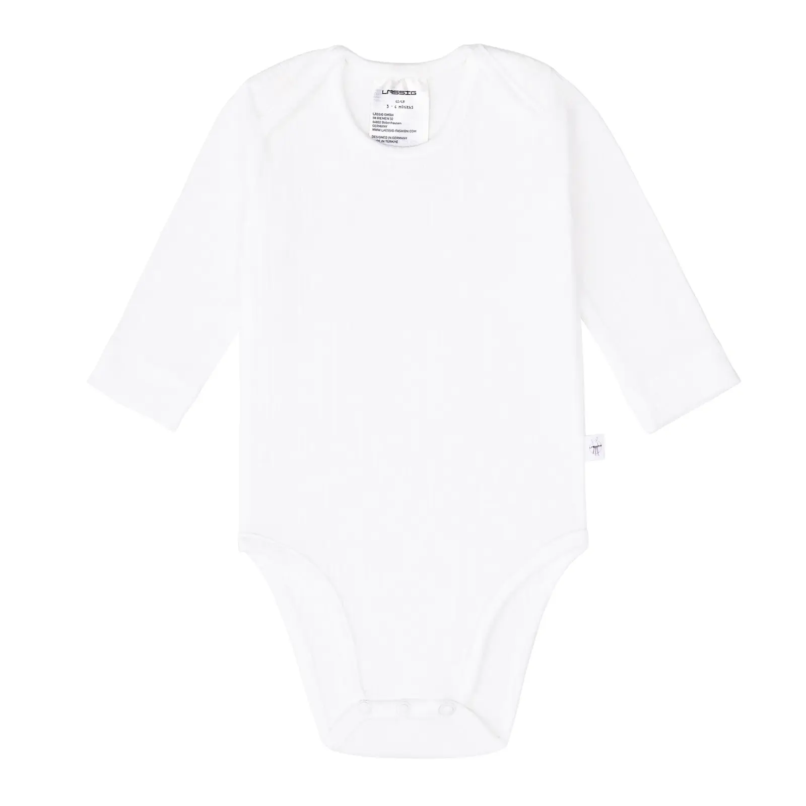 Lässig - Baby Body Langarm - gerippt, Milky, Gr. 62-68 (2)