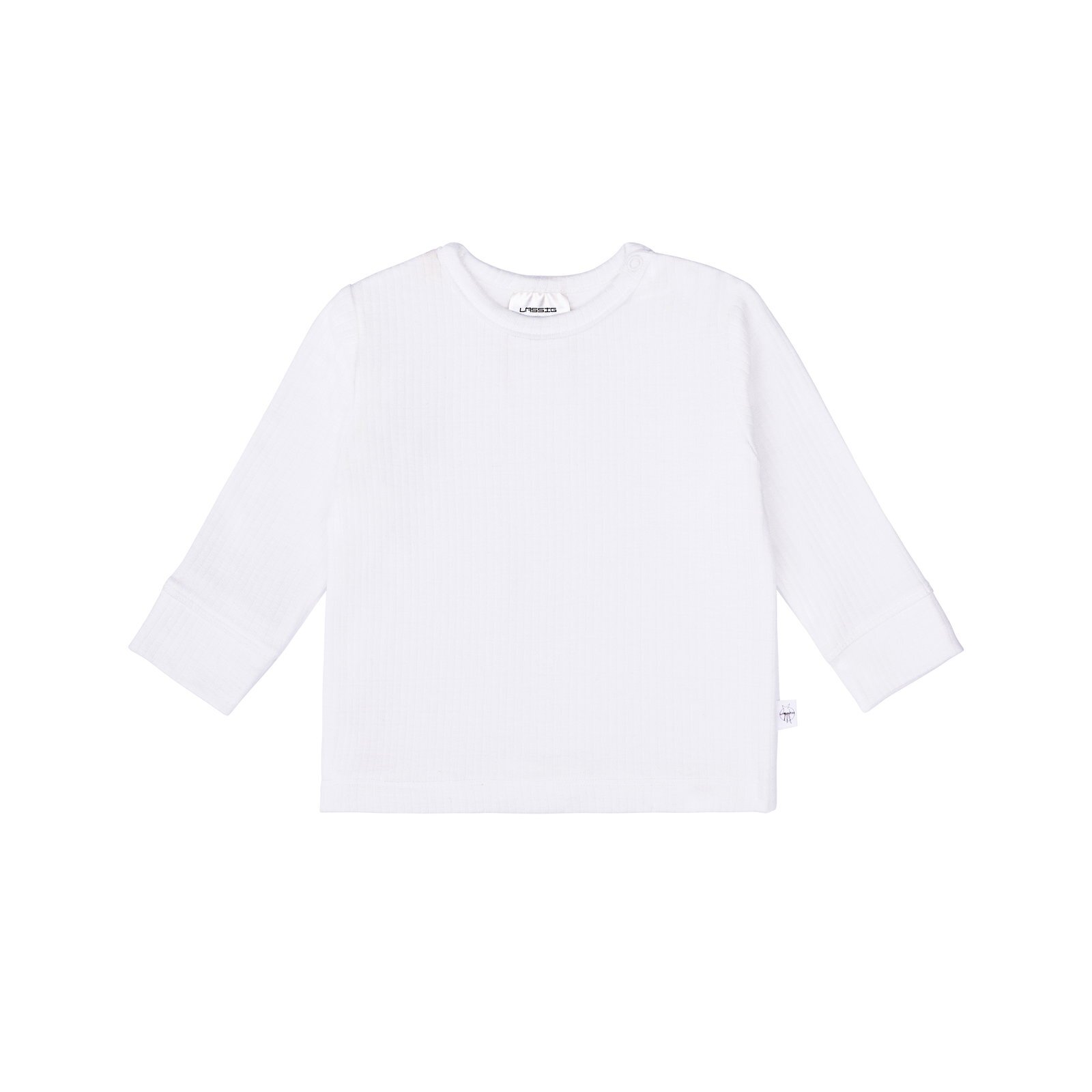 Lässig - Baby Langarm-Shirt Gerippt - Milky, Gr. 86-92