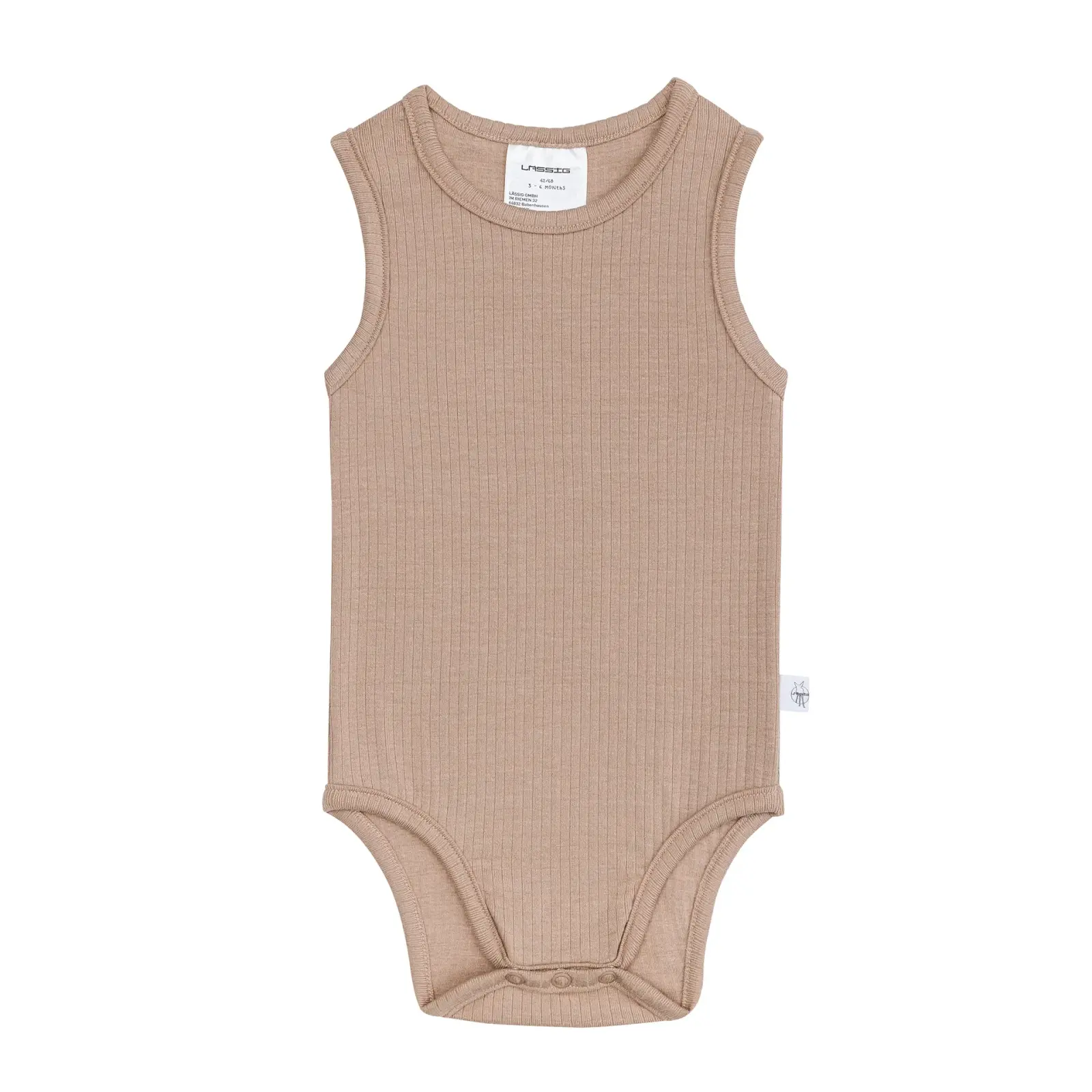 Lässig - Baby Body - Ärmellos gerippt, Hellbraun, Gr. 50-56 (2)