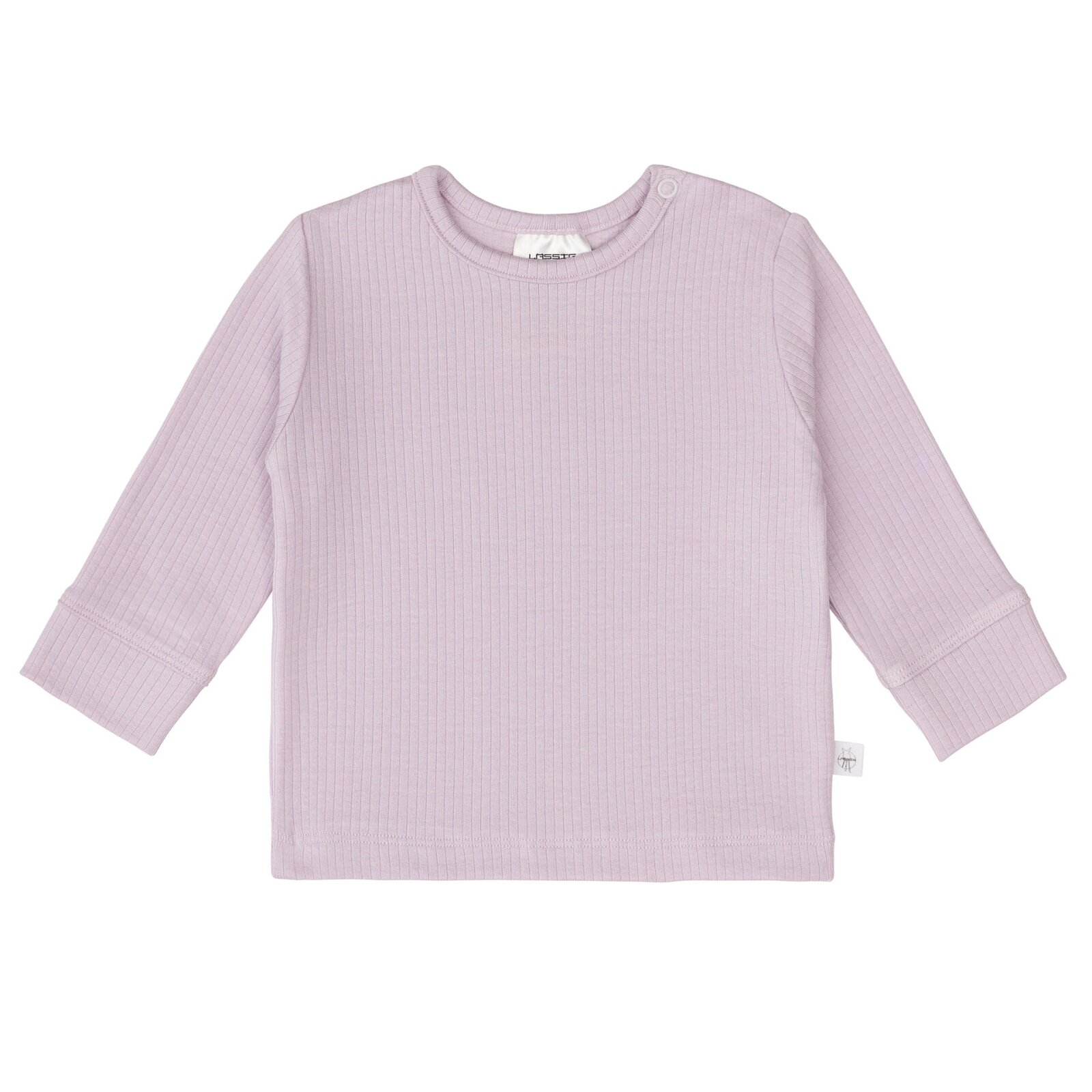 Lässig - Baby-Langarmshirt gerippt - Lila, Gr. 86-92