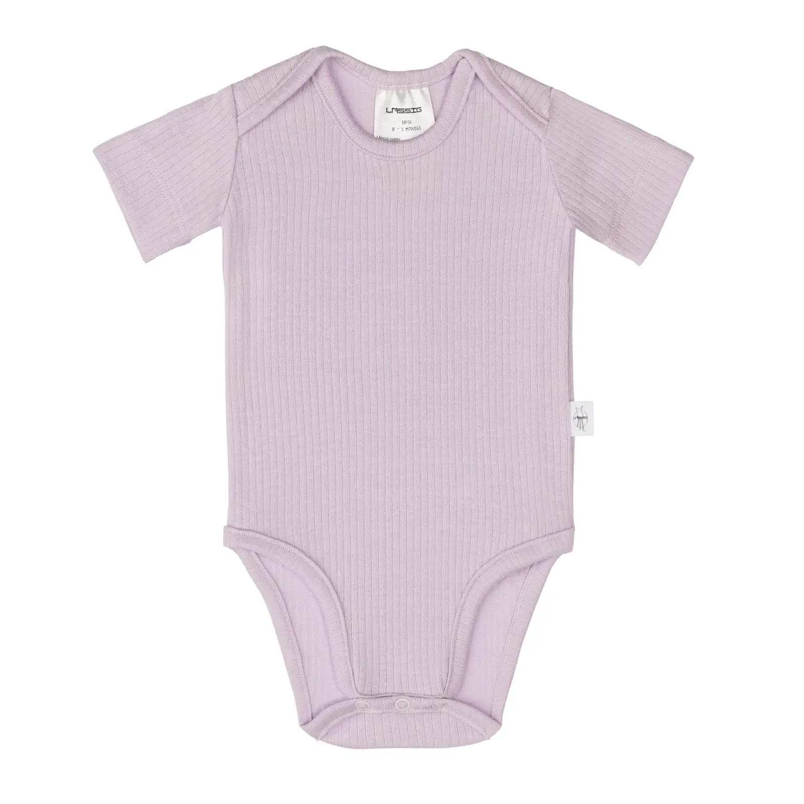 Lässig - Baby Body Kurzarm - gerippt, Lila, Gr. 62-68 (2)