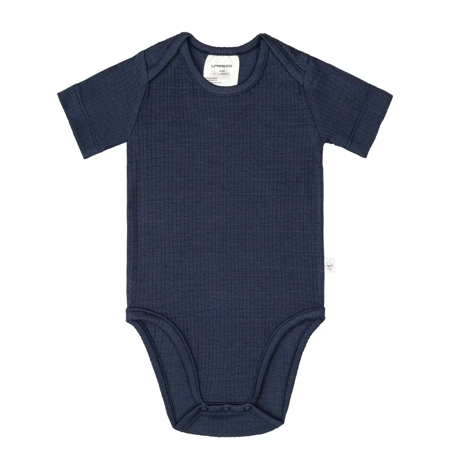Lässig - Baby Body Kurzarm - gerippt, Blau, Gr. 62-68 (2)