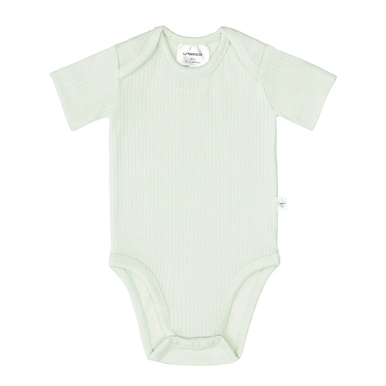 Lässig - Baby Body Kurzarm - gerippt, Mint, Gr. 74-80 (2)