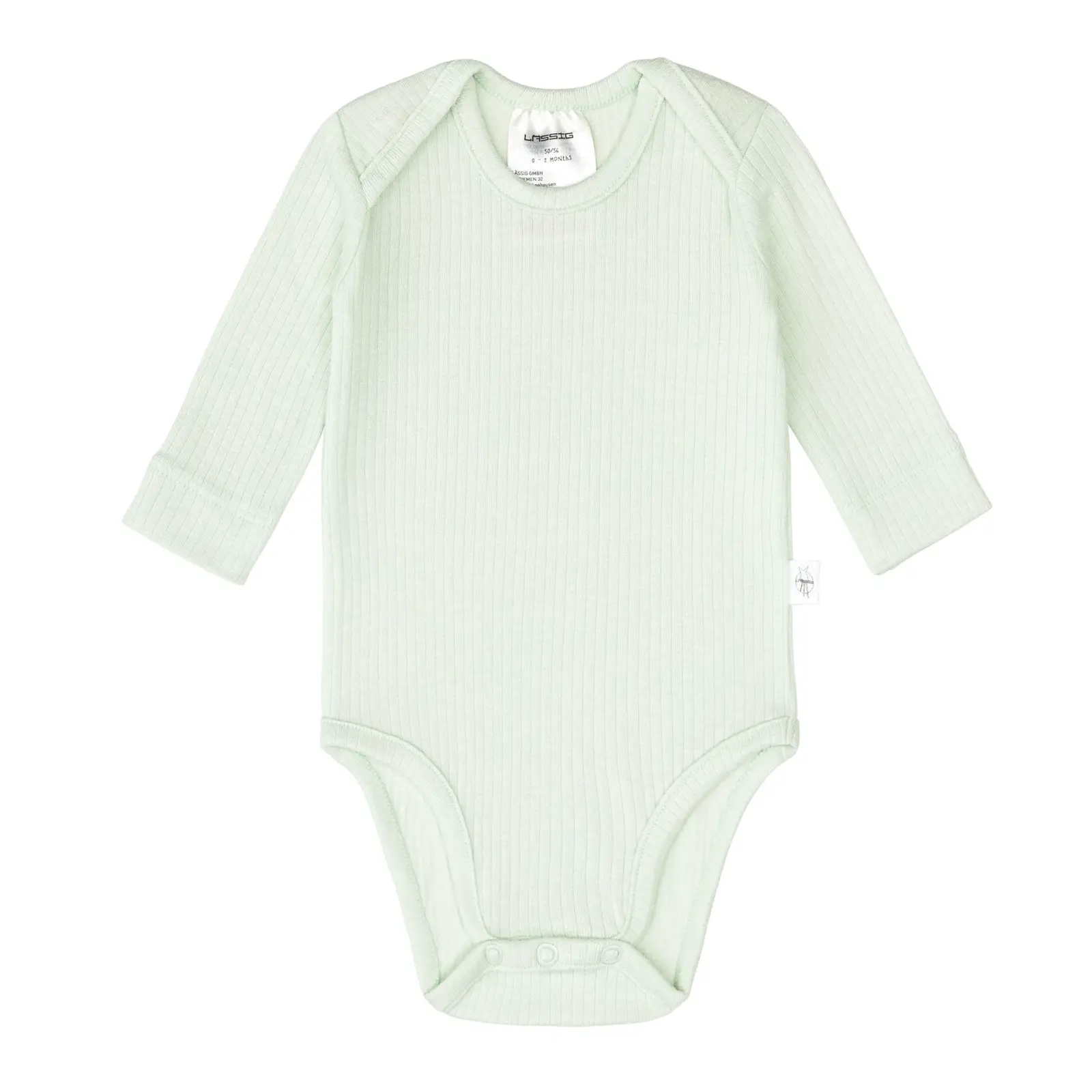 Lässig - Baby Body Langarm - gerippt, Mint, Gr. 50-56 (2)