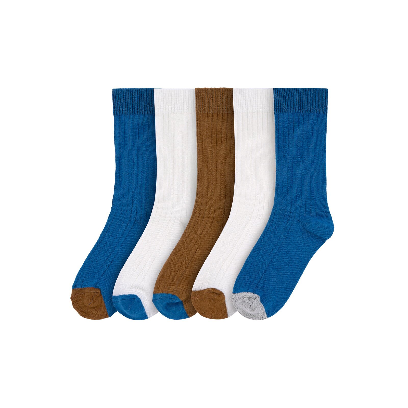 Lässig - Kinder Socken 5er Set Little Gang - Blue, Milky, Gr. 23-26 (A)