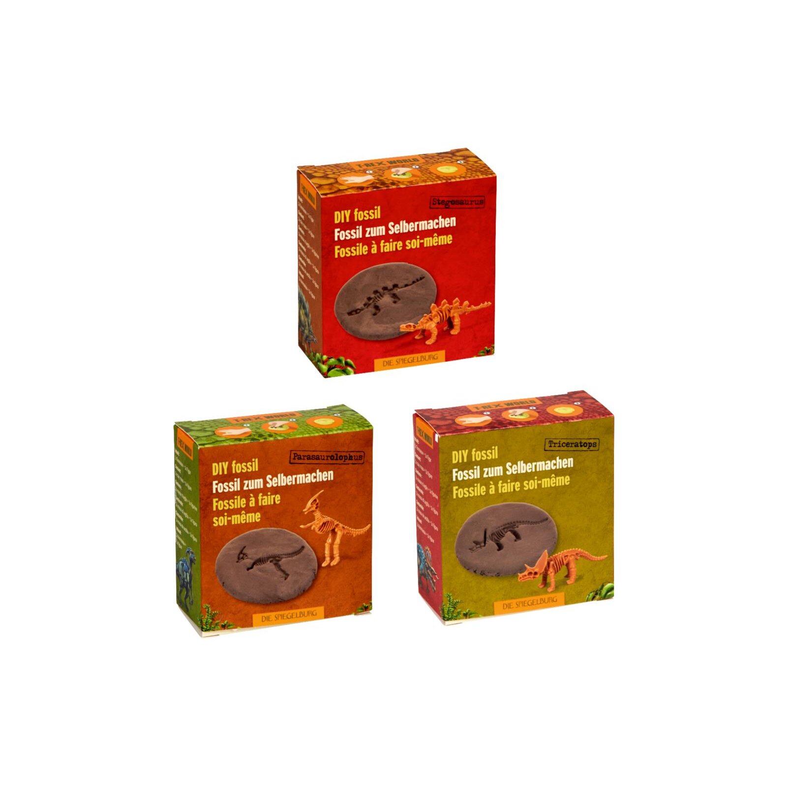 Die Spiegelburg - T-Rex World - Dino-Skelett-Fossil zum Selbermachen, sort. (12)