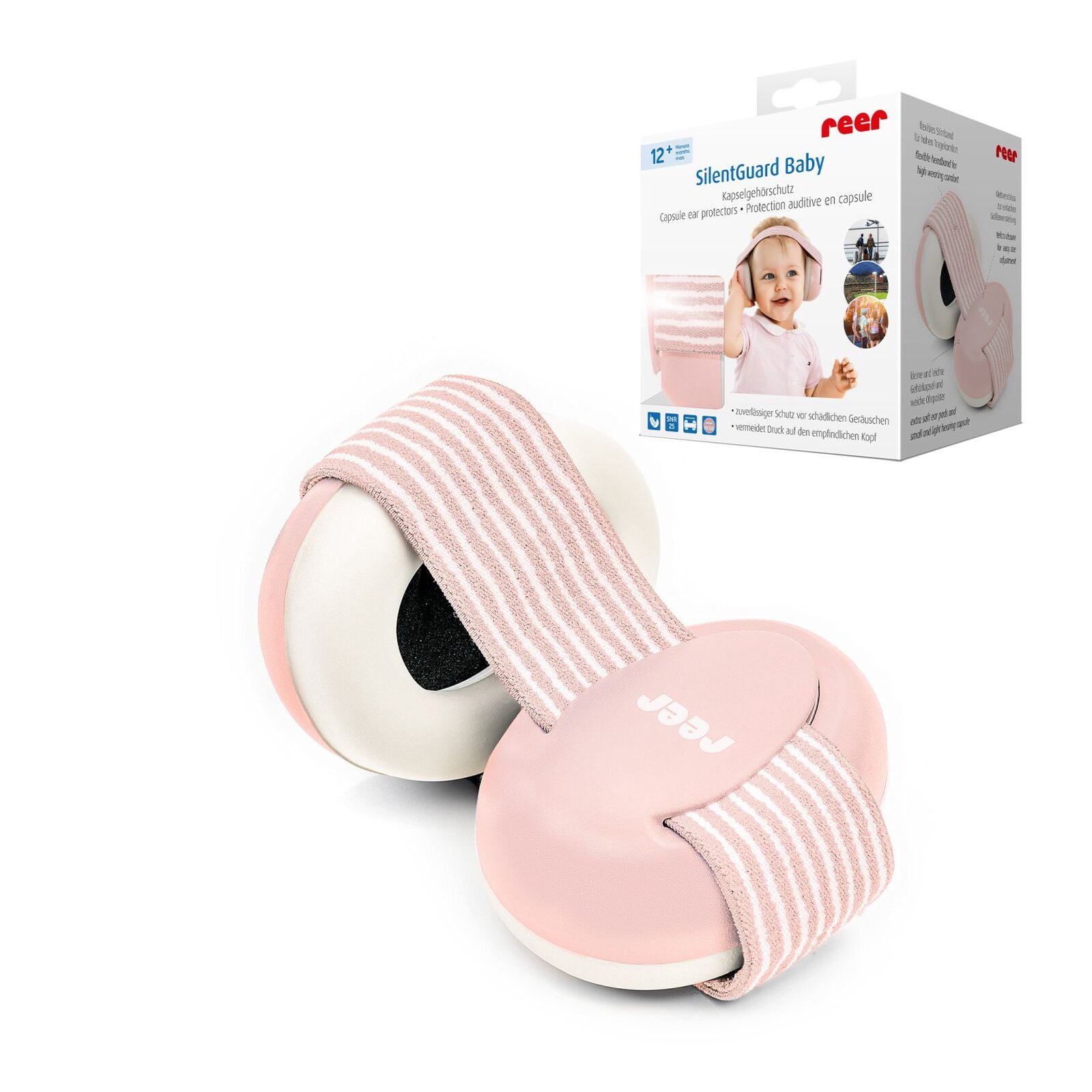 reer - SilentGuard Baby Kapselgehörschutz rosa (4)