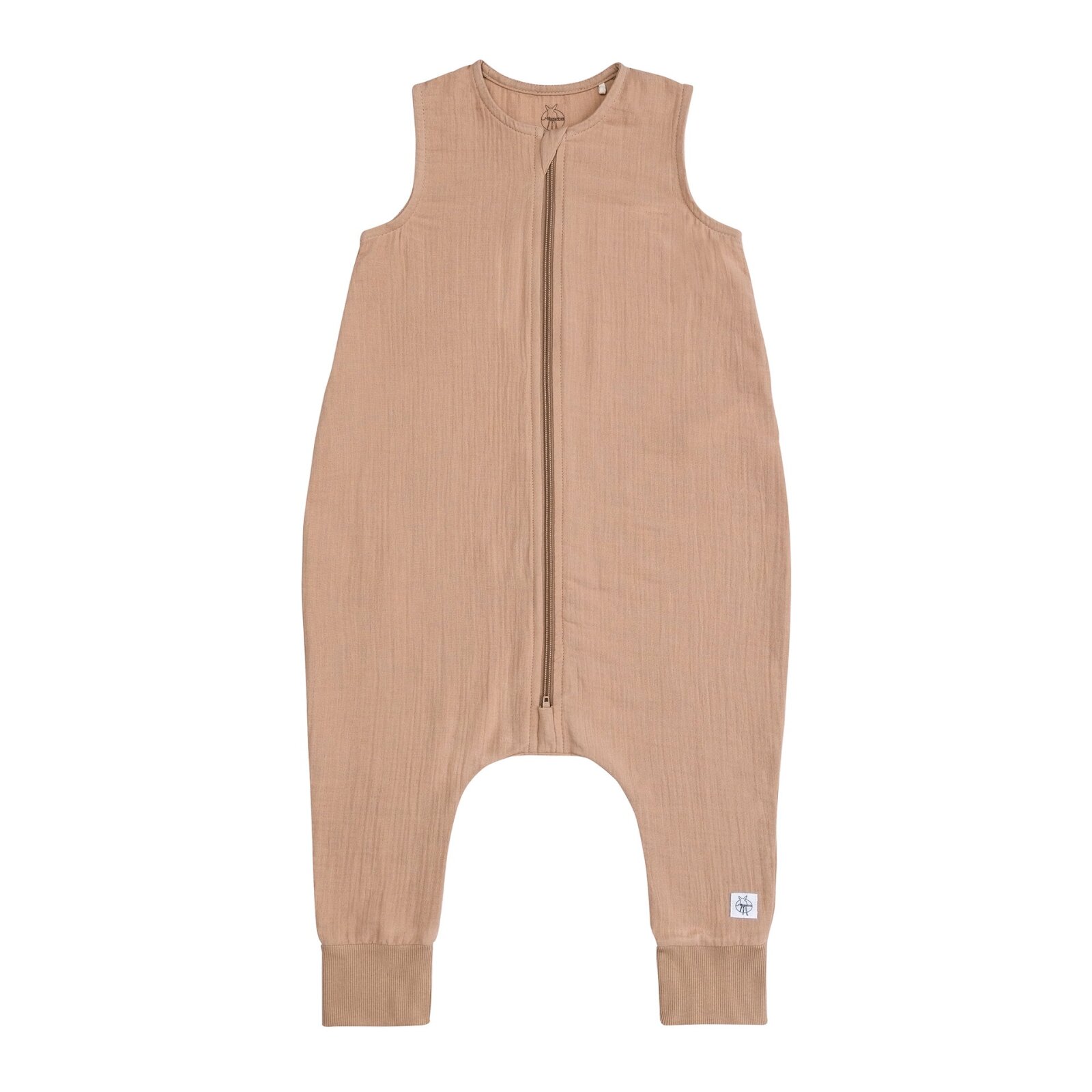 Lässig - Musselin Kinder Schlafoverall 1 TOG, Braun, Gr. 98/104