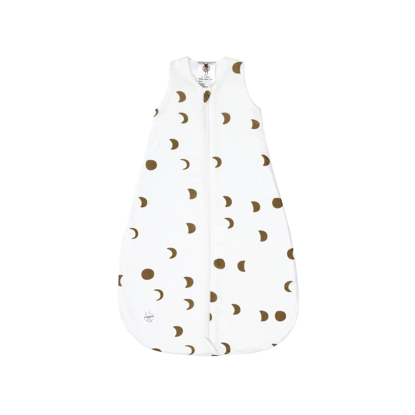 Lässig - Baby Schlafsack 0,5 TOG - Mond, Milky, Gr. 50/56