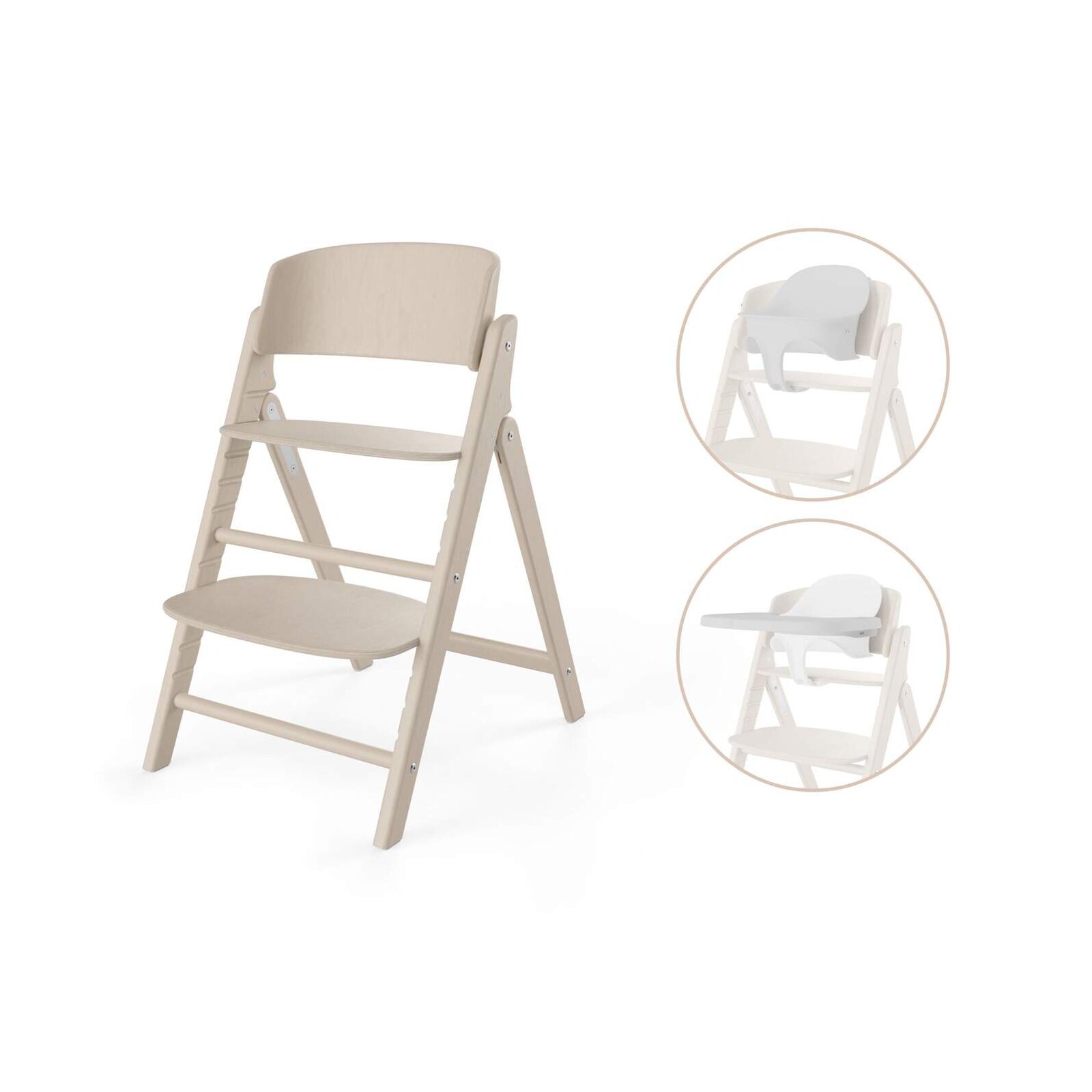 Cybex - Gold CLICK & FOLD Hochstuhl 3 in 1 Set All natural