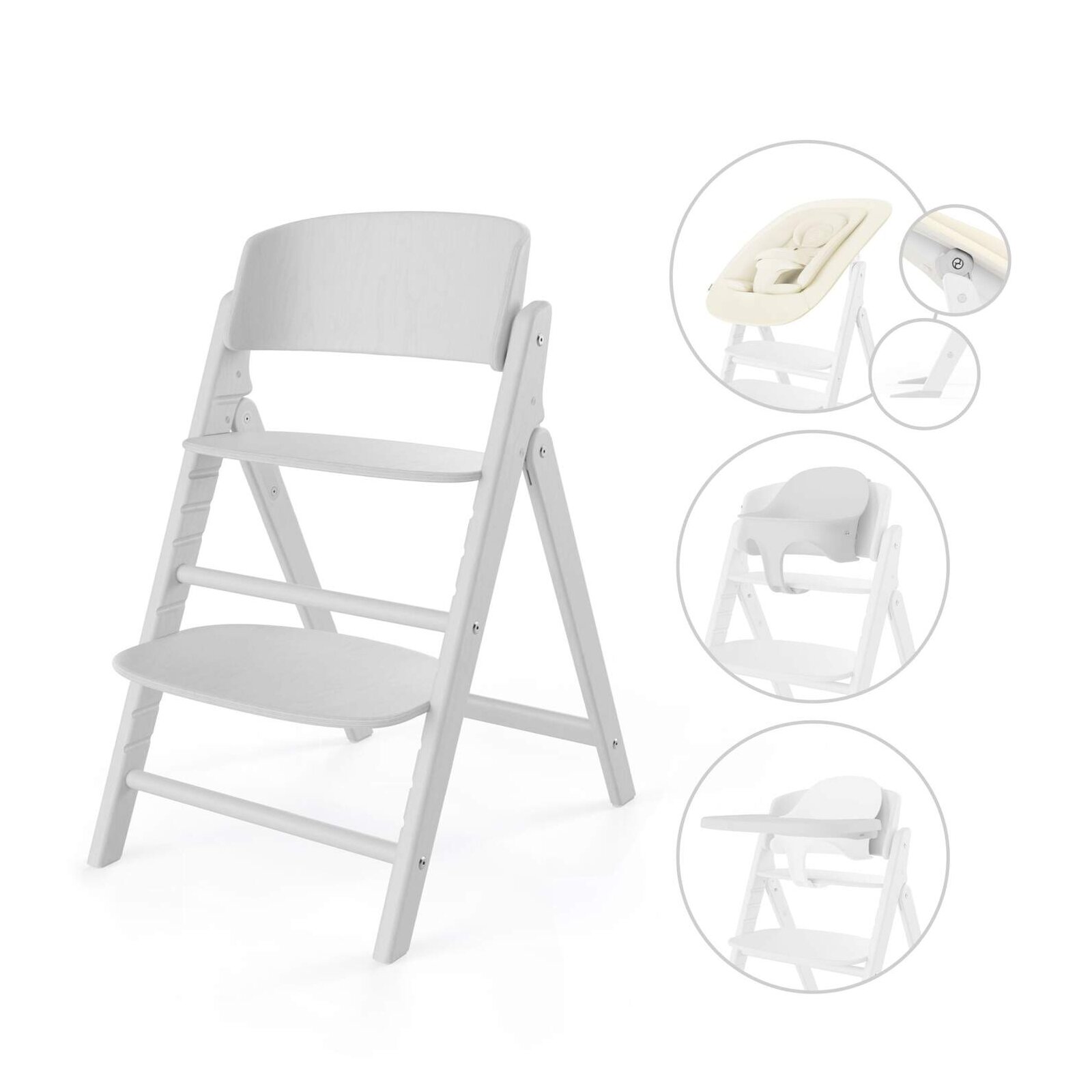 Cybex - Gold CLICK & FOLD Hochstuhl 4 in 1 Set All white